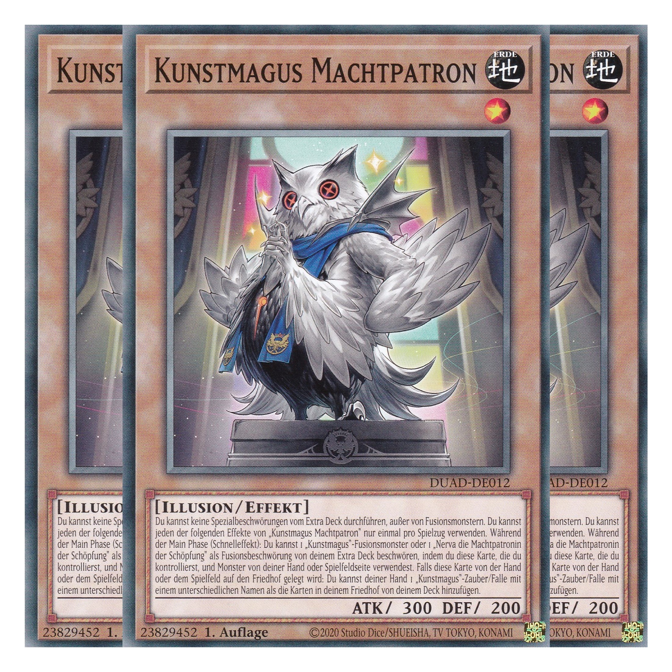 Kunstmagus Machtpatron - DUAD-DE012 - Common - Deutsch - 1. Auflage - Duelist’s Advance - Playset (3 Kopien) - Yu-Gi-Oh!