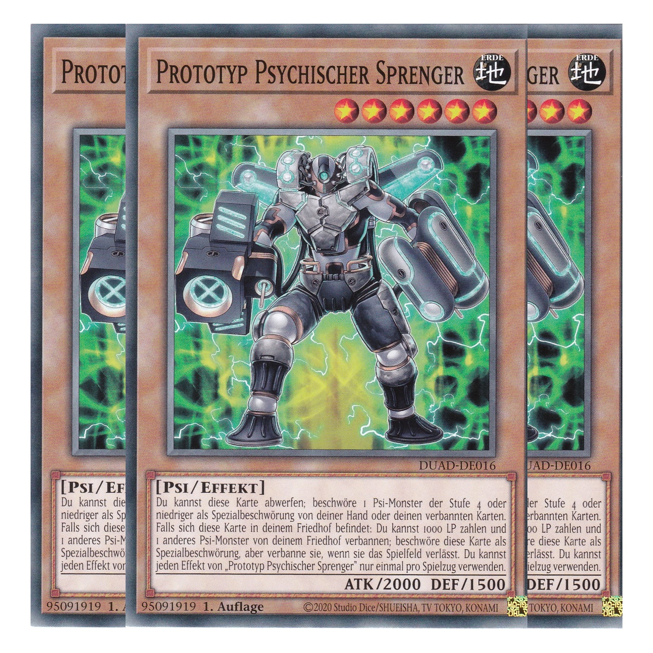 Prototyp Psychischer Sprenger - DUAD-DE016 - Common - Deutsch - 1. Auflage - Duelist’s Advance - Playset (3 Kopien) - Yu-Gi-Oh!