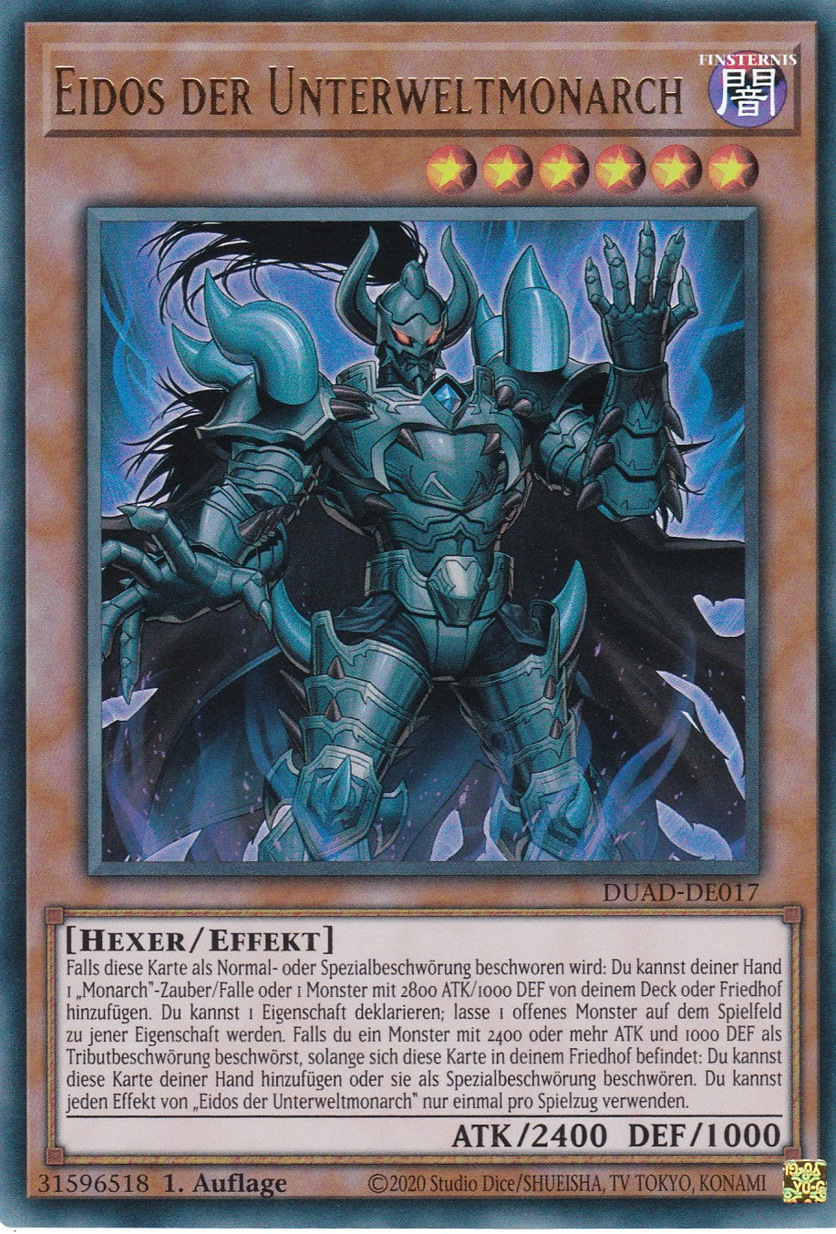 Eidos der Unterweltmonarch - DUAD-DE017 - Ultra Rare - Deutsch - 1. Auflage - Duelist's Advance