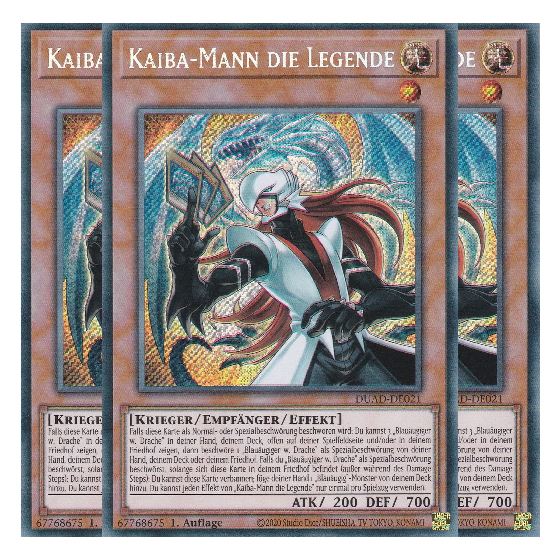 Kaiba-Mann die Legende - DUAD-DE021 - Secret Rare - Deutsch - 1. Auflage - Duelist’s Advance - Playset (3 Kopien) - Yu-Gi-Oh!