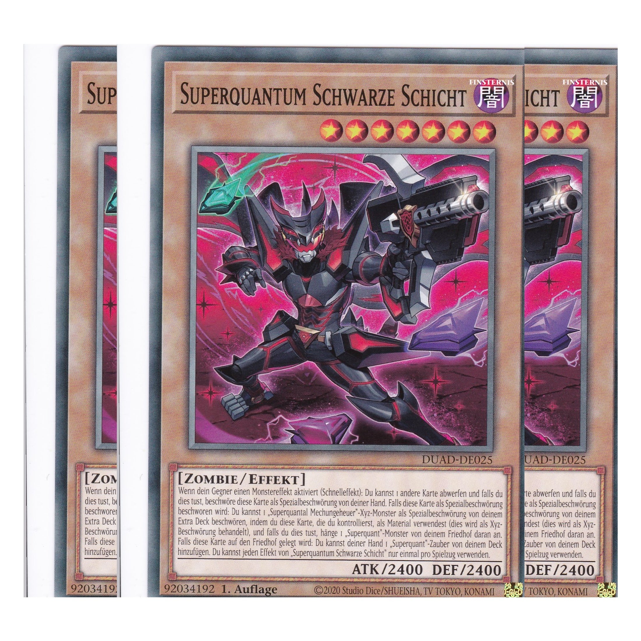 Superquantum Schwarze Schicht - DUAD-DE025 - Common - Deutsch - 1. Auflage - Duelist’s Advance - Playset (3 Kopien) - Yu-Gi-Oh!