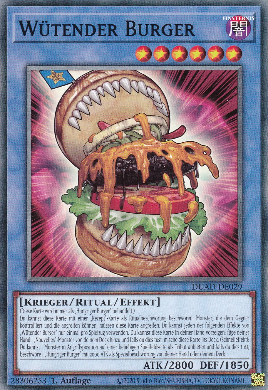 Wütender Burger - DUAD-DE029 - Common - Deutsch - 1. Auflage - Duelist's Advance