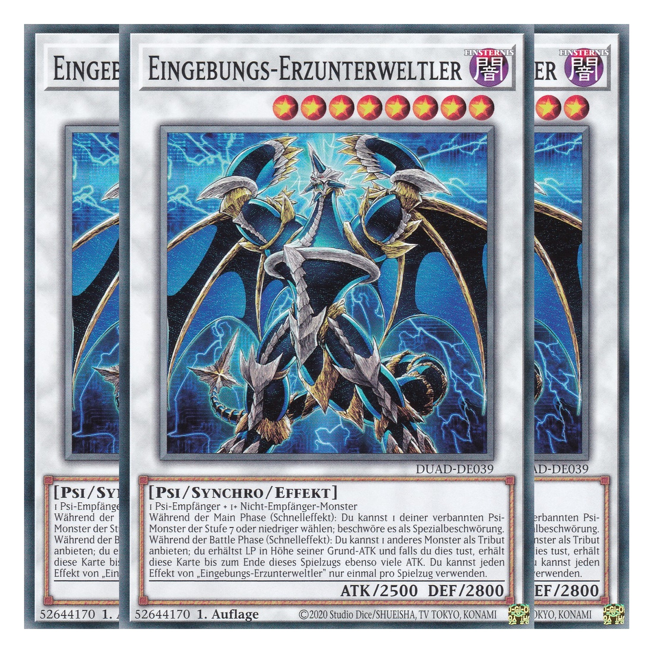 Eingebungs-Erzunterweltler - DUAD-DE039 - Common - Deutsch - 1. Auflage - Duelist’s Advance - Playset (3 Kopien) - Yu-Gi-Oh!