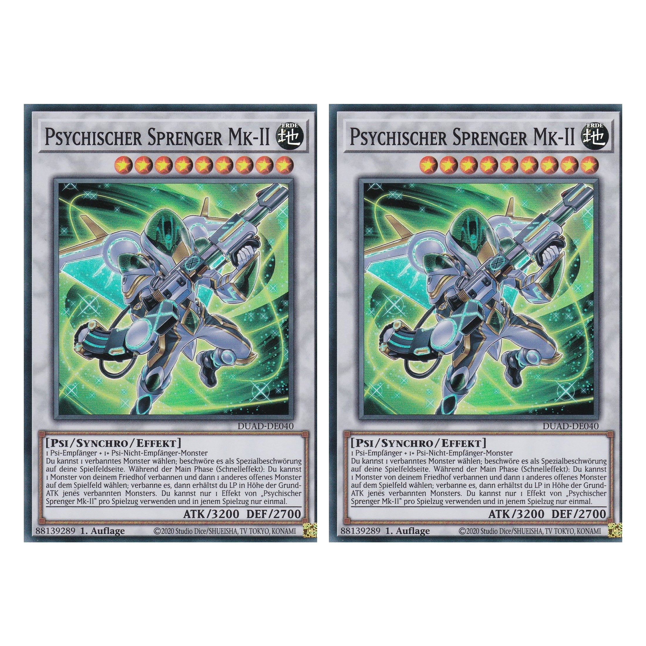 Psychischer Sprenger Mk-II - DUAD-DE040 - Super Rare - Deutsch - 1. Auflage - Duelist’s Advance - Duo Set (2 Stück) - Yu-Gi-Oh!