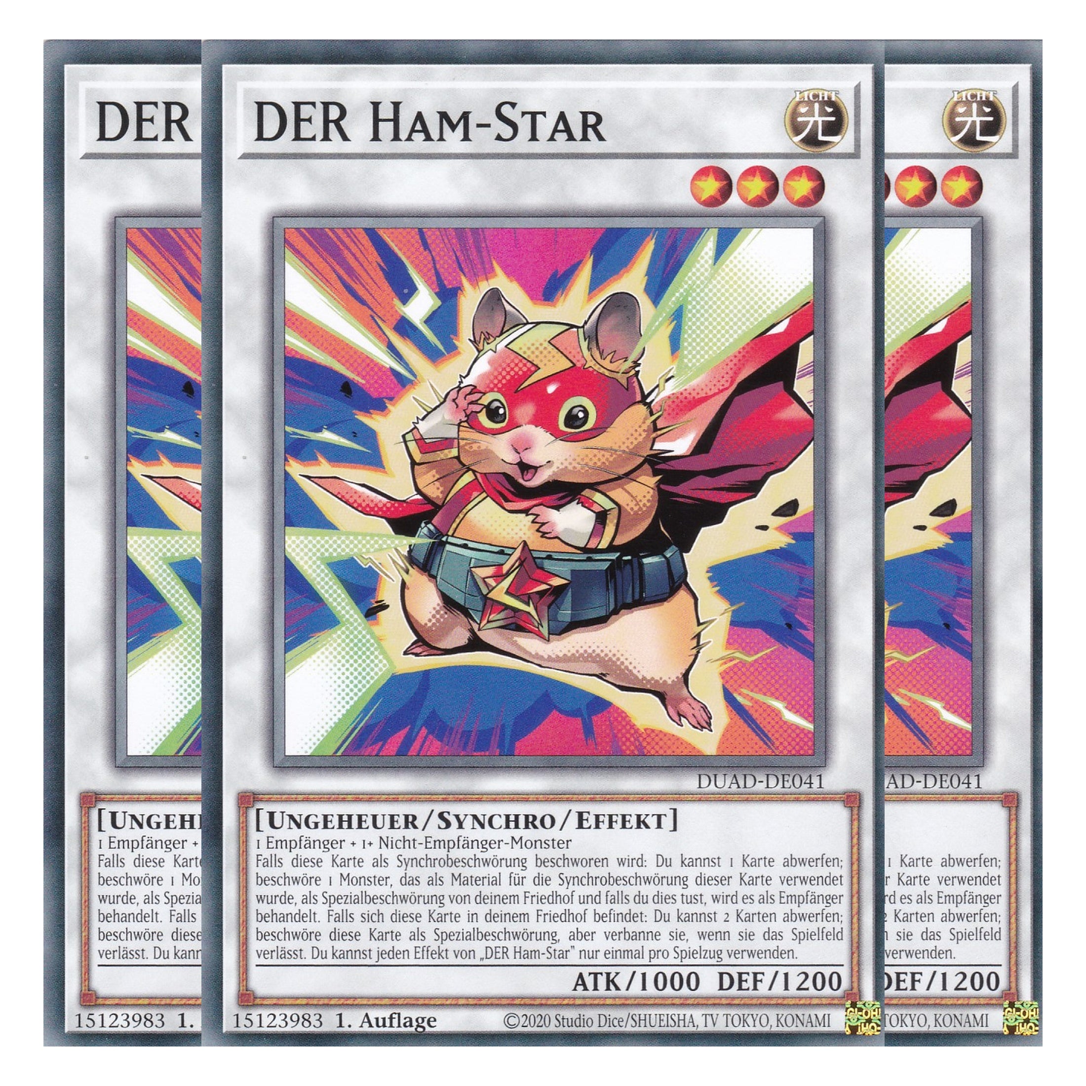 DER Ham-Star - DUAD-DE041 - Common - Deutsch - 1. Auflage - Duelist’s Advance - Playset (3 Kopien) - Yu-Gi-Oh!