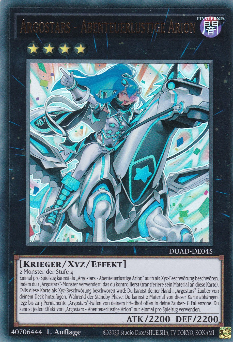 Argostars - Abenteuerlustige Arion - DUAD-DE045 - Ultra Rare - Deutsch - 1. Auflage - Duelist's Advance