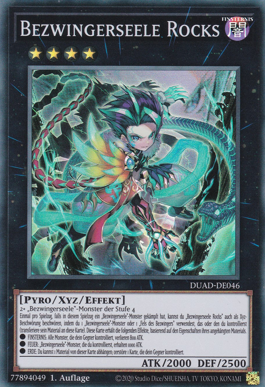 Bezwingerseele Rocks - DUAD-DE046 - Super Rare - Deutsch - 1. Auflage - Duelist's Advance