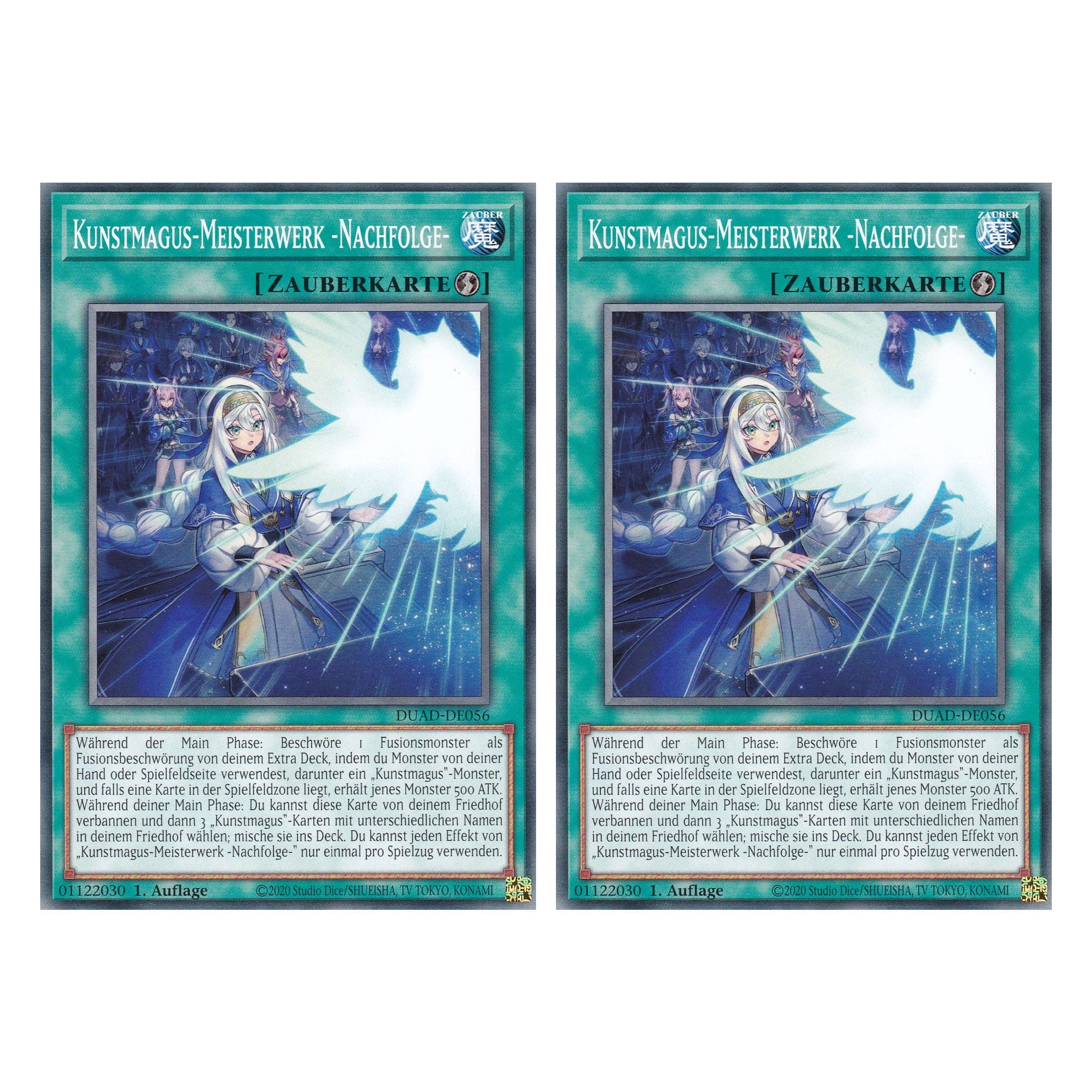 Kunstmagus-Meisterwerk -Nachfolge- - DUAD-DE056 - Common - Deutsch - 1. Auflage - Duelist’s Advance - Duo Set (2 Stück) - Yu-Gi-Oh!