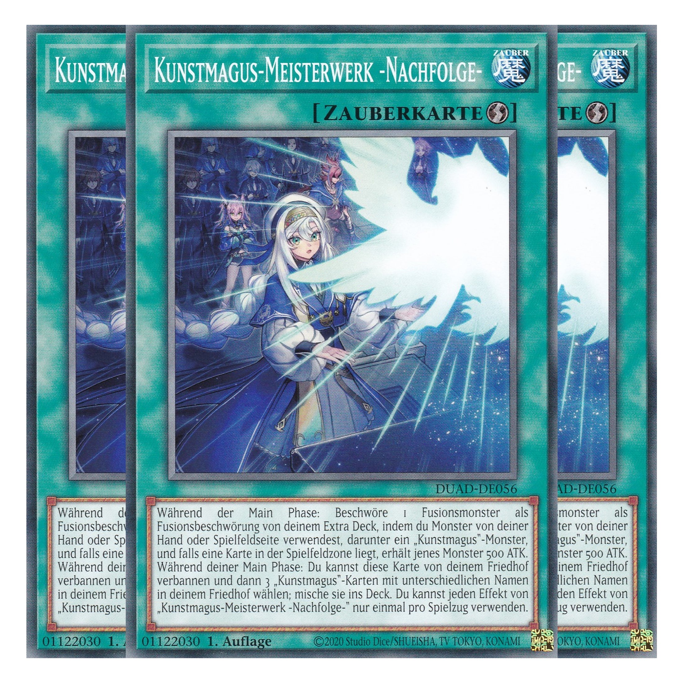 Kunstmagus-Meisterwerk -Nachfolge- - DUAD-DE056 - Common - Deutsch - 1. Auflage - Duelist’s Advance - Playset (3 Kopien) - Yu-Gi-Oh!