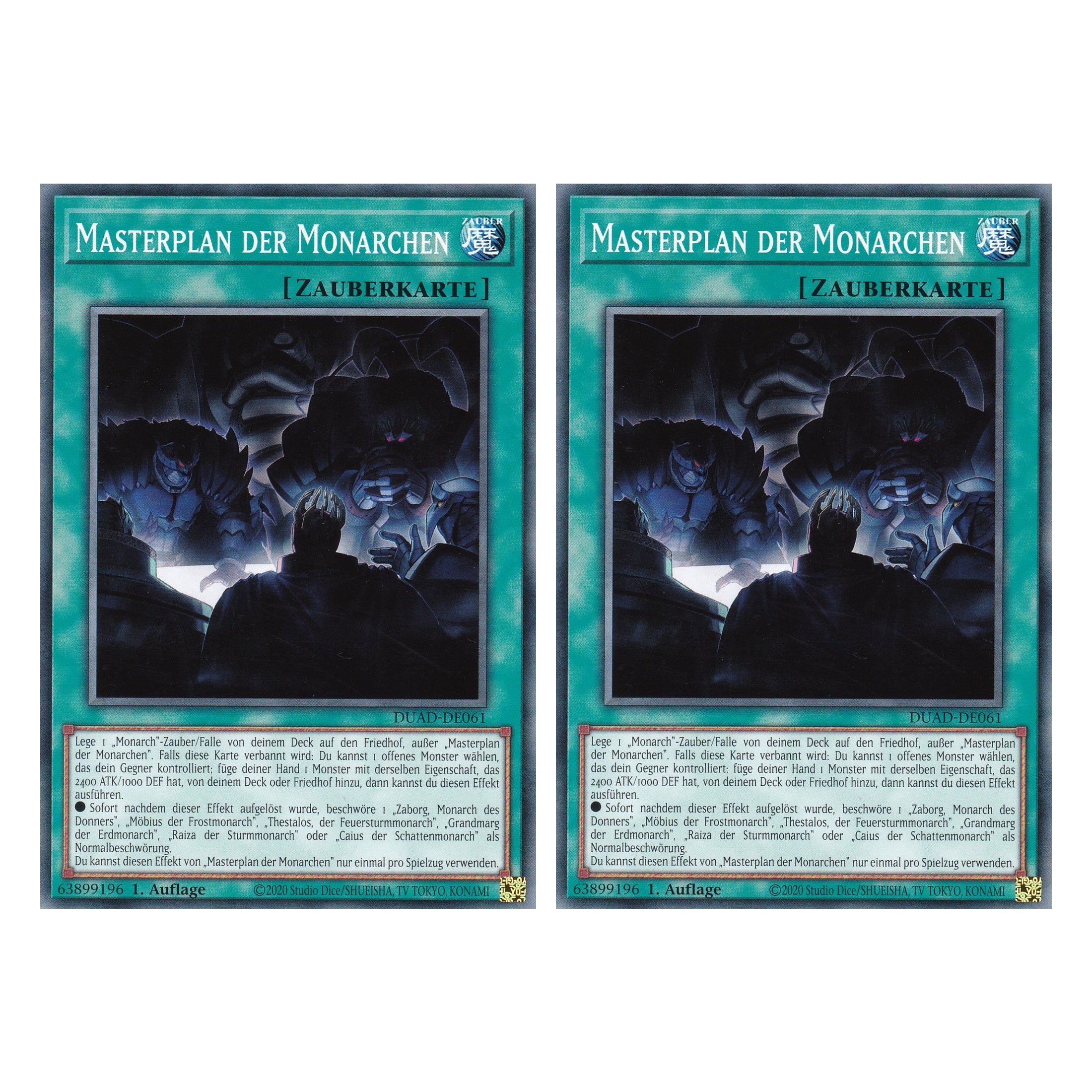 Masterplan der Monarchen - DUAD-DE061 - Common - Deutsch - 1. Auflage - Duelist’s Advance - Duo Set (2 Stück) - Yu-Gi-Oh!
