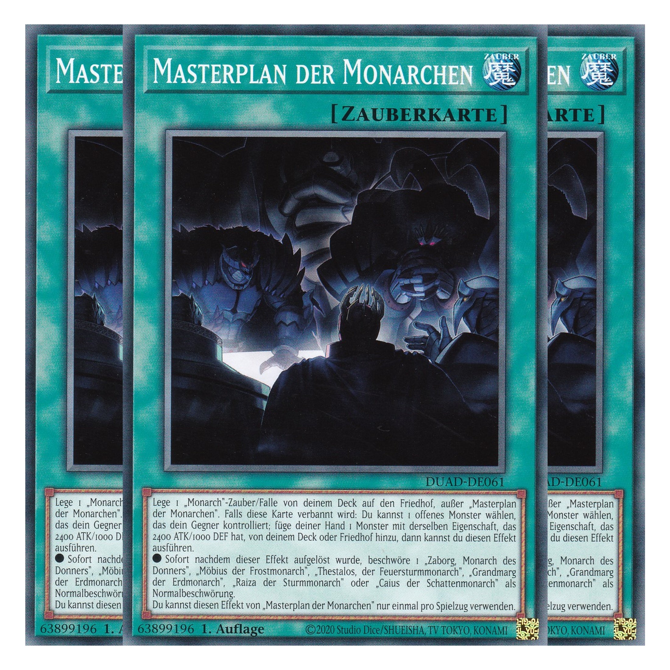 Masterplan der Monarchen - DUAD-DE061 - Common - Deutsch - 1. Auflage - Duelist’s Advance - Playset (3 Kopien) - Yu-Gi-Oh!
