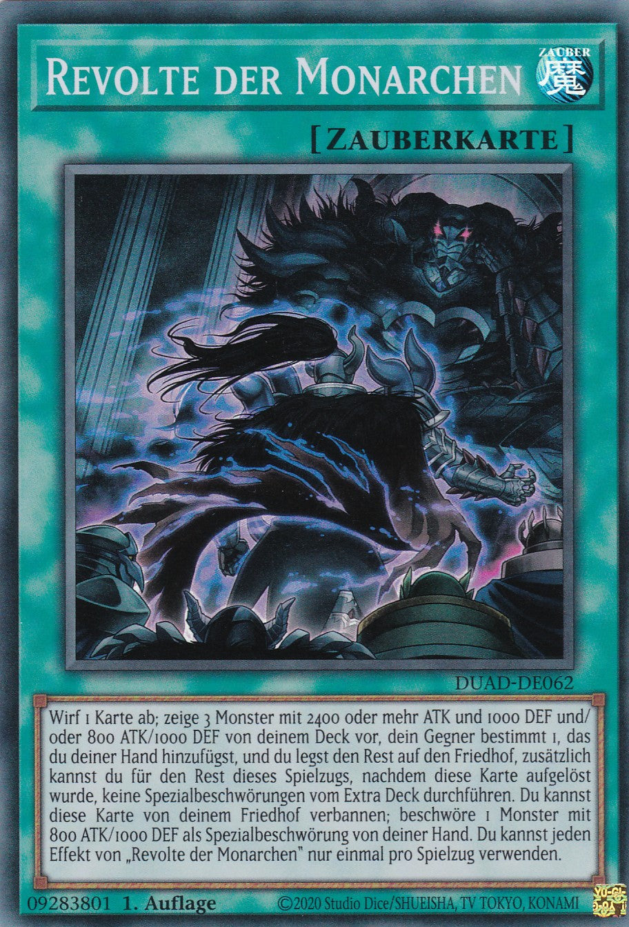 Revolte der Monarchen - DUAD-DE062 - Super Rare - Deutsch - 1. Auflage - Duelist's Advance