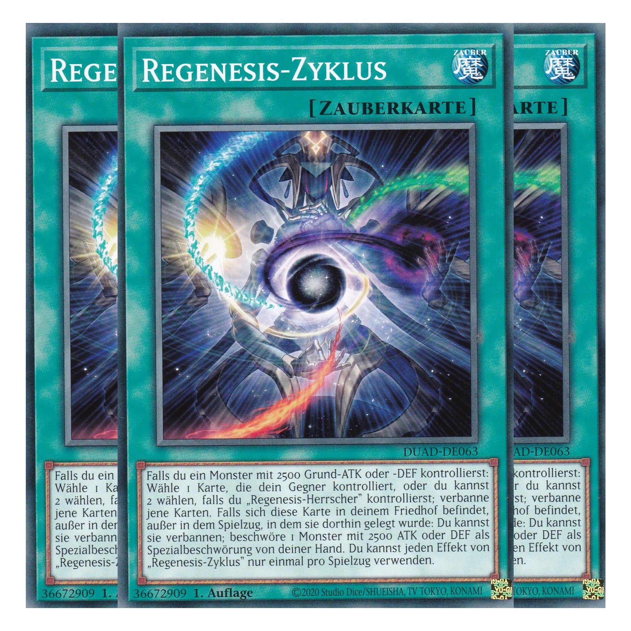 Regenesis-Zyklus - DUAD-DE063 - Common - Deutsch - 1. Auflage - Duelist’s Advance - Playset (3 Kopien) - Yu-Gi-Oh!