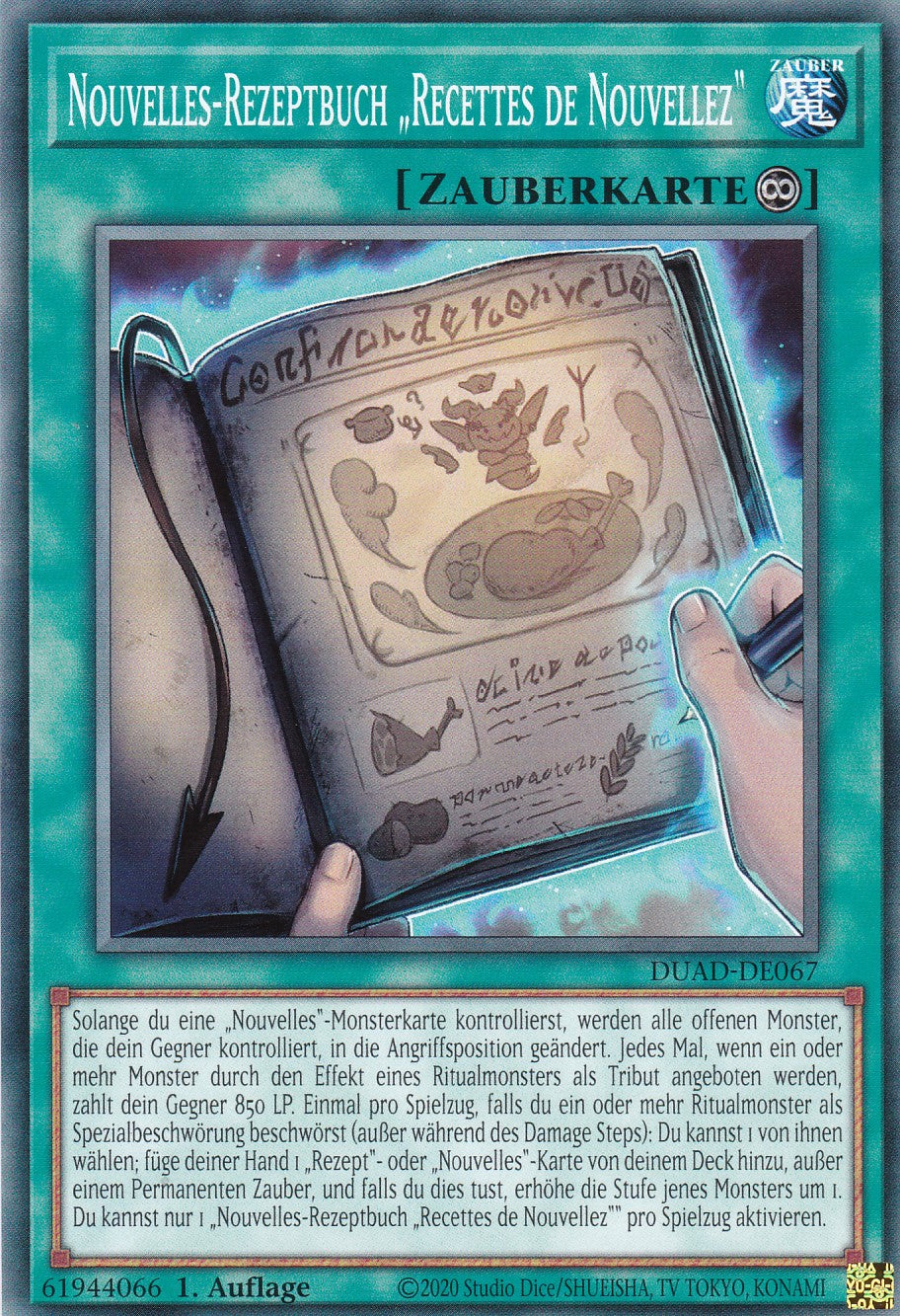 Nouvelles-Rezeptbuch "Recettes De Nouvellez" - DUAD-DE067 - Common - Deutsch - 1. Auflage - Duelist's Advance