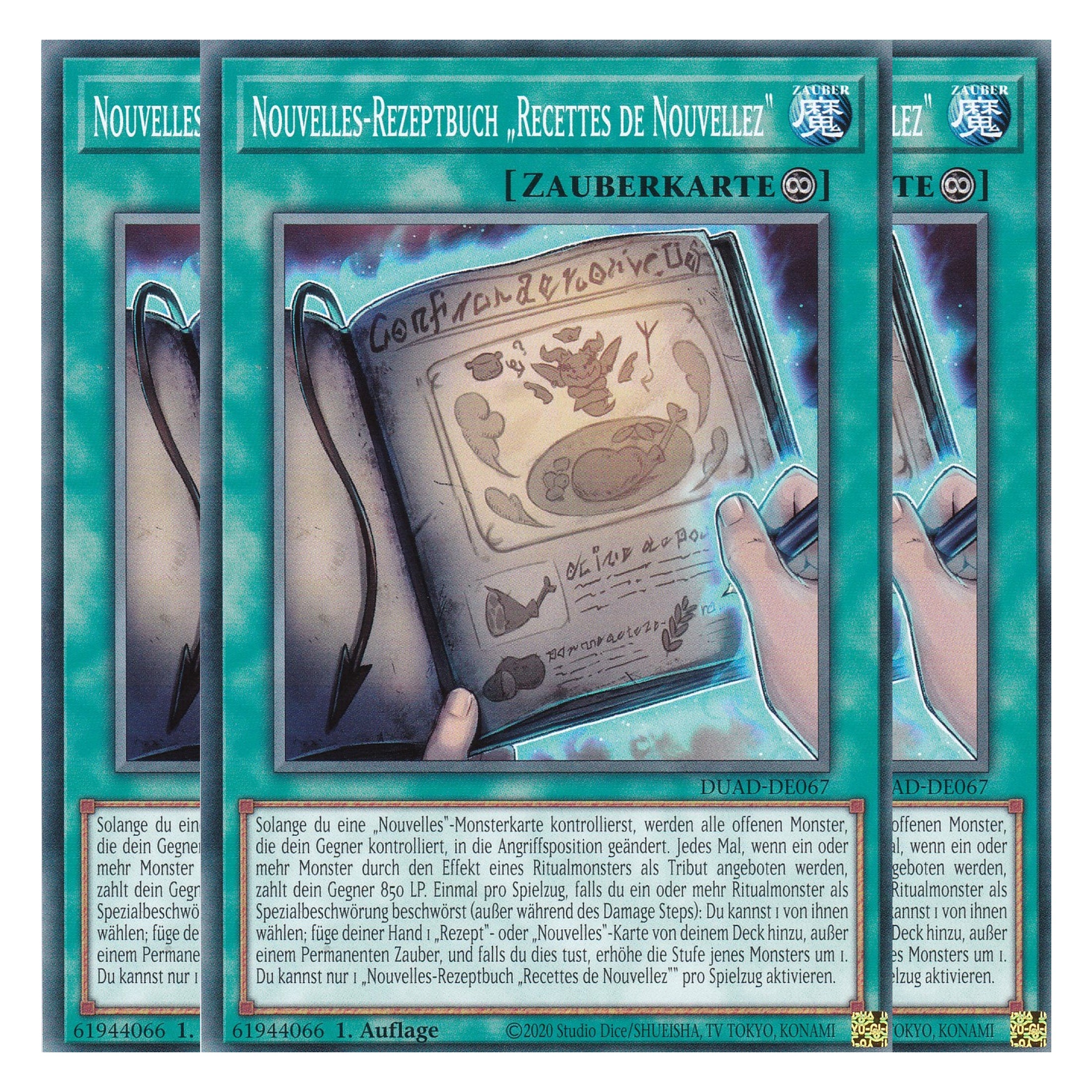 Nouvelles-Rezeptbuch „Recettes de Nouvellez“ - DUAD-DE067 - Common - Deutsch - 1. Auflage - Duelist’s Advance - Playset (3 Kopien) - Yu-Gi-Oh!