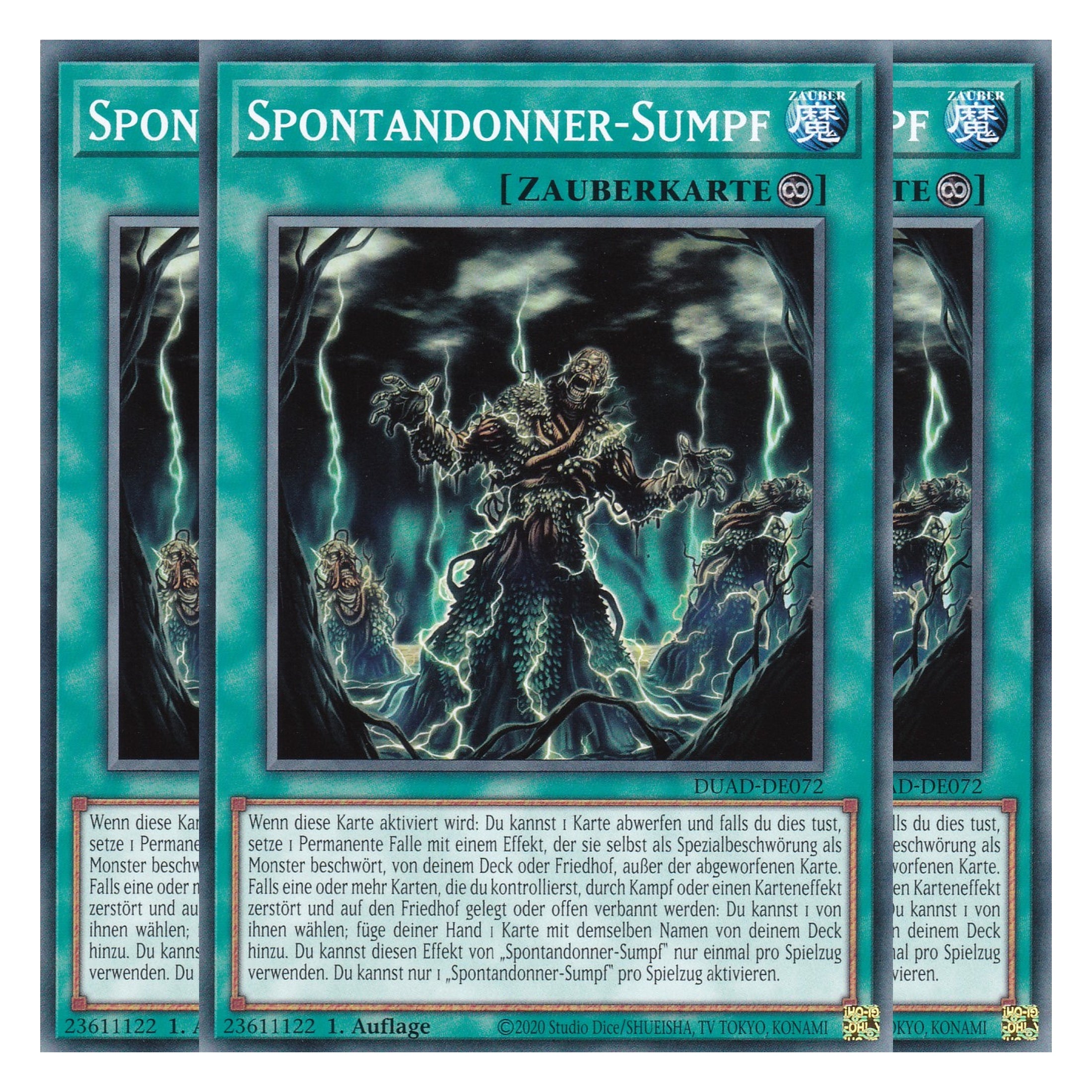 Spontandonner-Sumpf - DUAD-DE072 - Common - Deutsch - 1. Auflage - Duelist’s Advance - Playset (3 Kopien) - Yu-Gi-Oh!