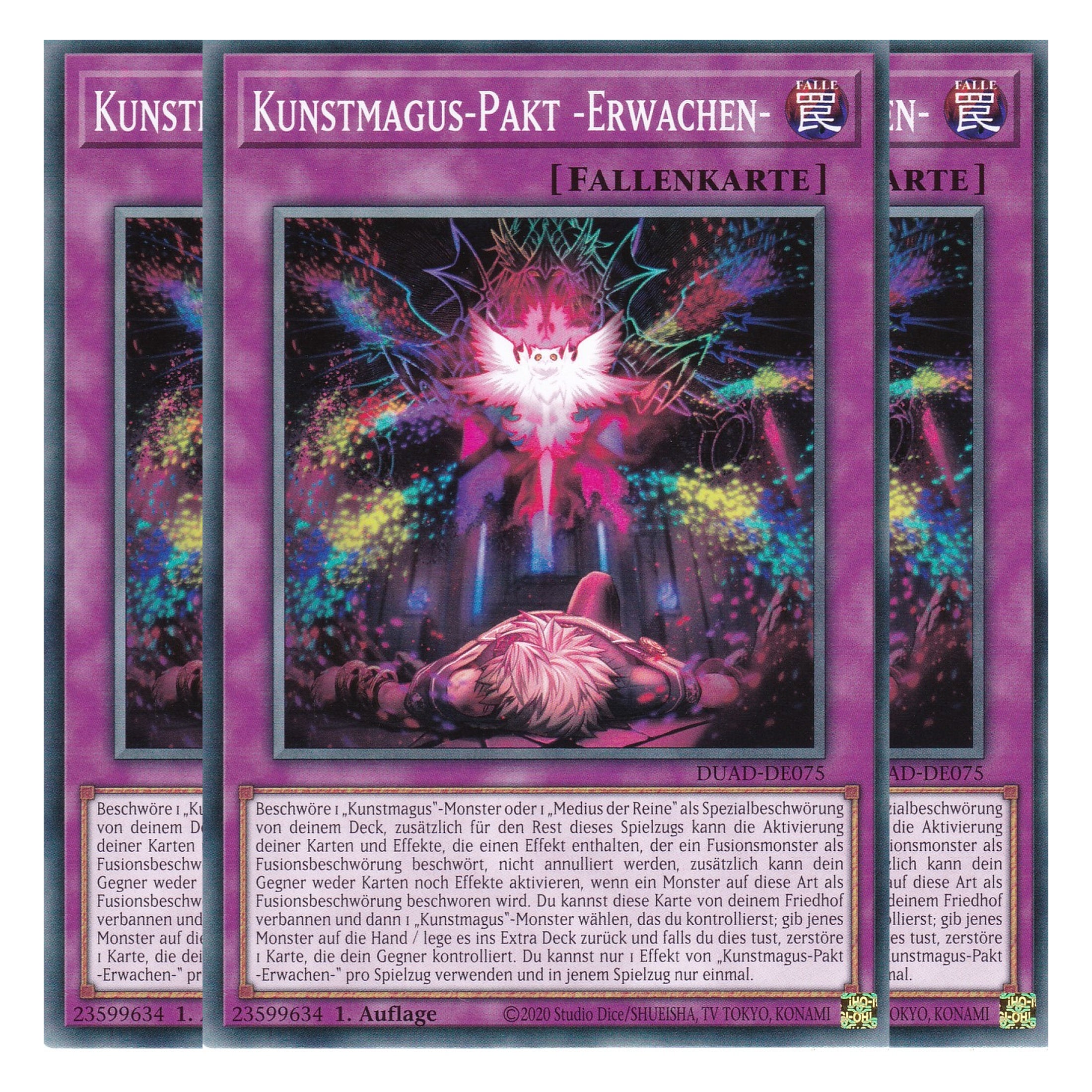 Kunstmagus-Pakt -Erwachen- - DUAD-DE075 - Common - Deutsch - 1. Auflage - Duelist’s Advance - Playset (3 Kopien) - Yu-Gi-Oh!