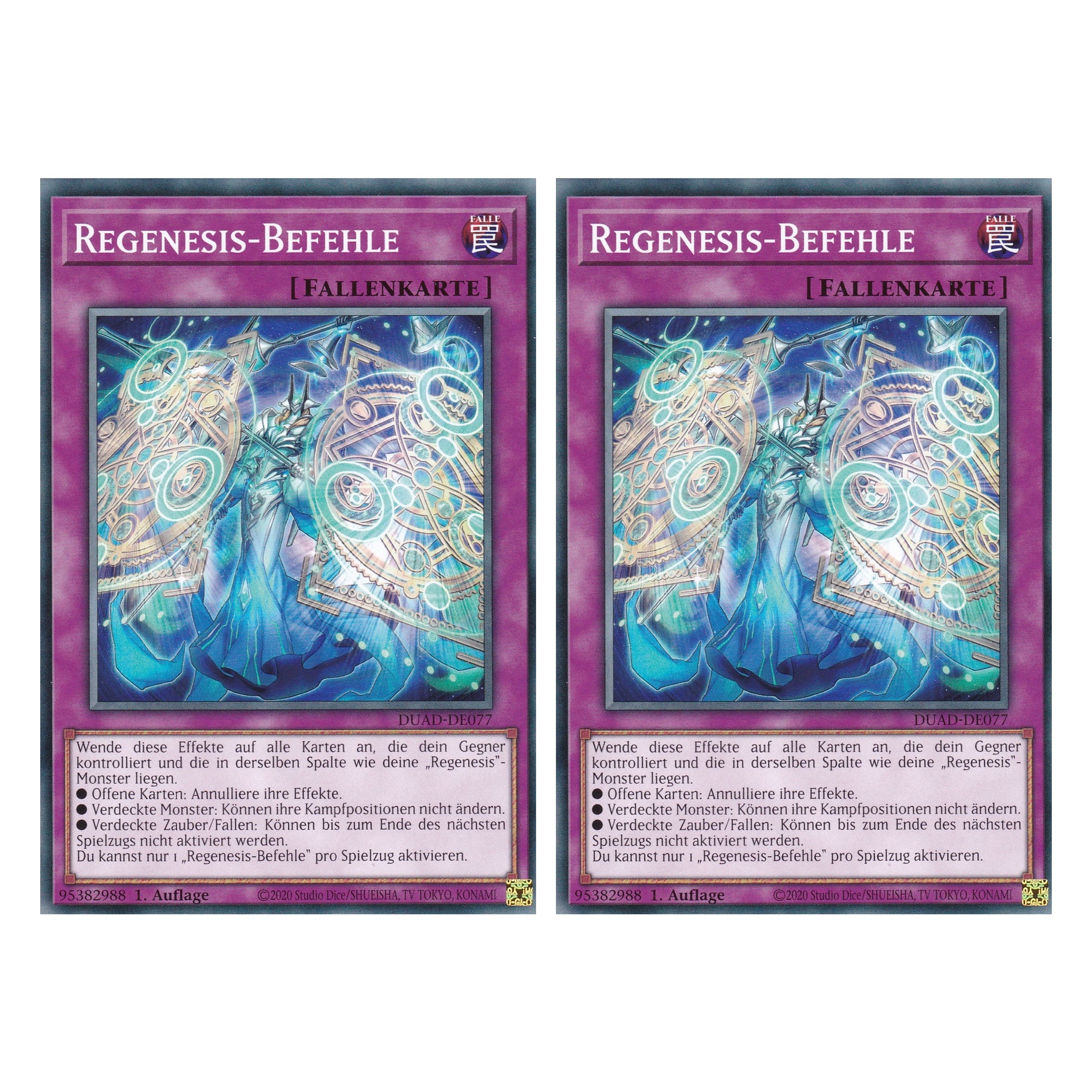 Regenesis-Befehle - DUAD-DE077 - Common - Deutsch - 1. Auflage - Duelist’s Advance - Duo Set (2 Stück) - Yu-Gi-Oh!