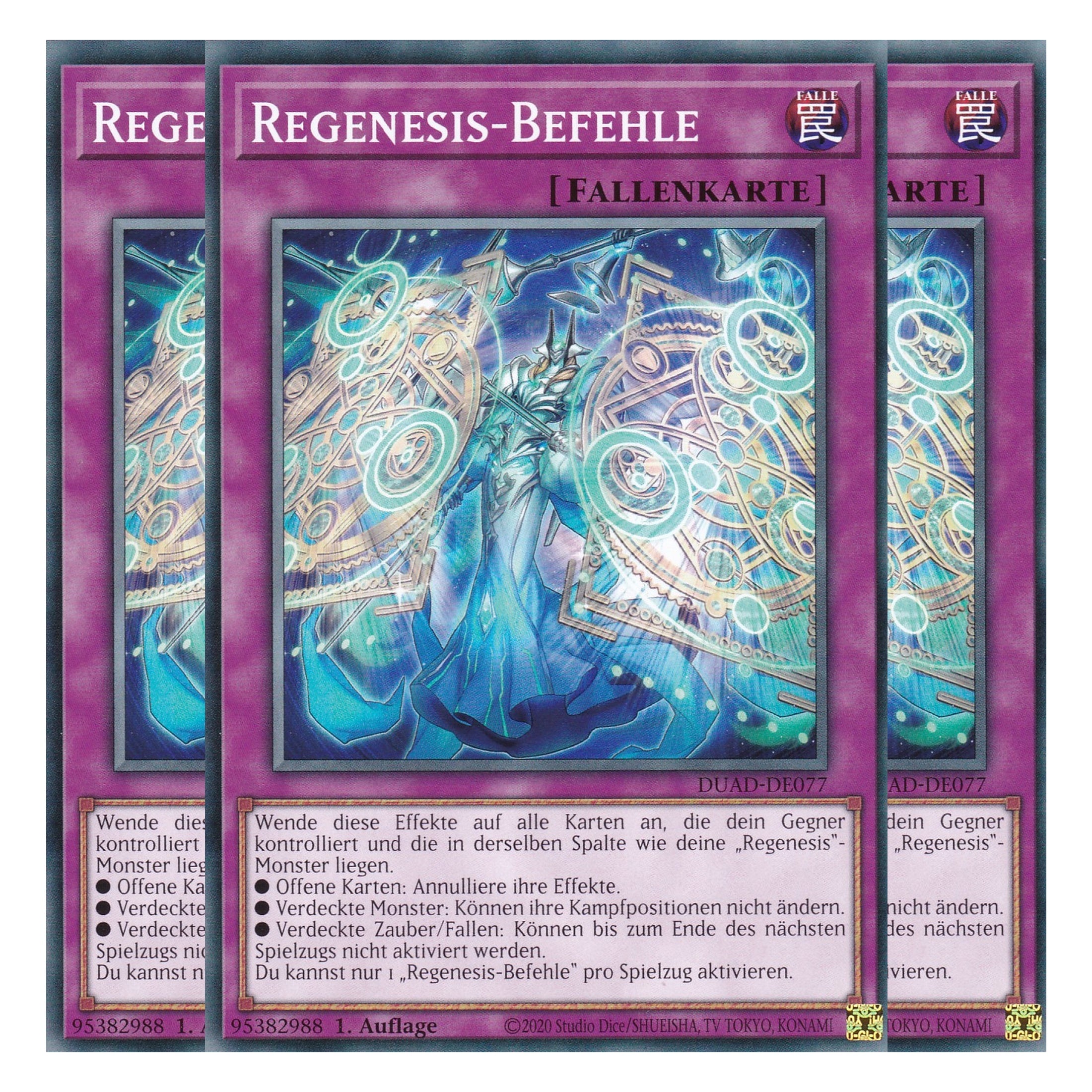 Regenesis-Befehle - DUAD-DE077 - Common - Deutsch - 1. Auflage - Duelist’s Advance - Playset (3 Kopien) - Yu-Gi-Oh!