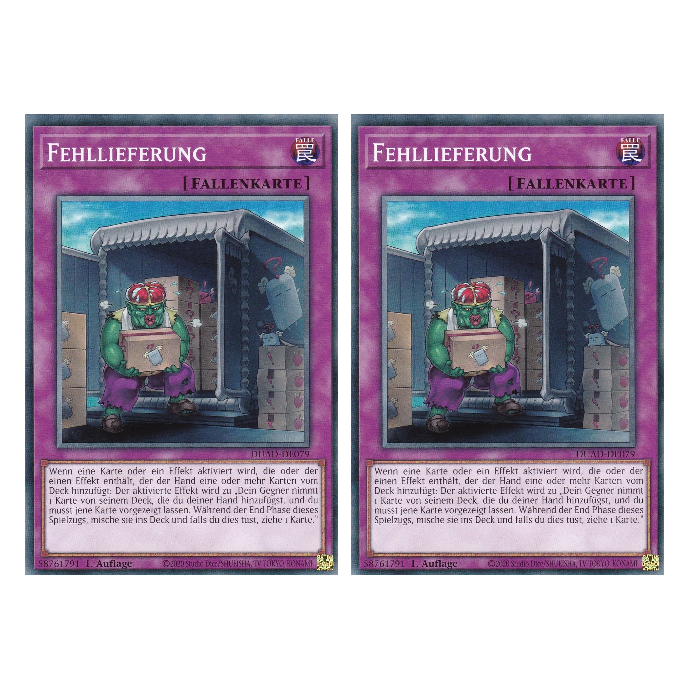 Fehllieferung - DUAD-DE079 - Common - Deutsch - 1. Auflage - Duelist’s Advance - Duo Set (2 Stück) - Yu-Gi-Oh!