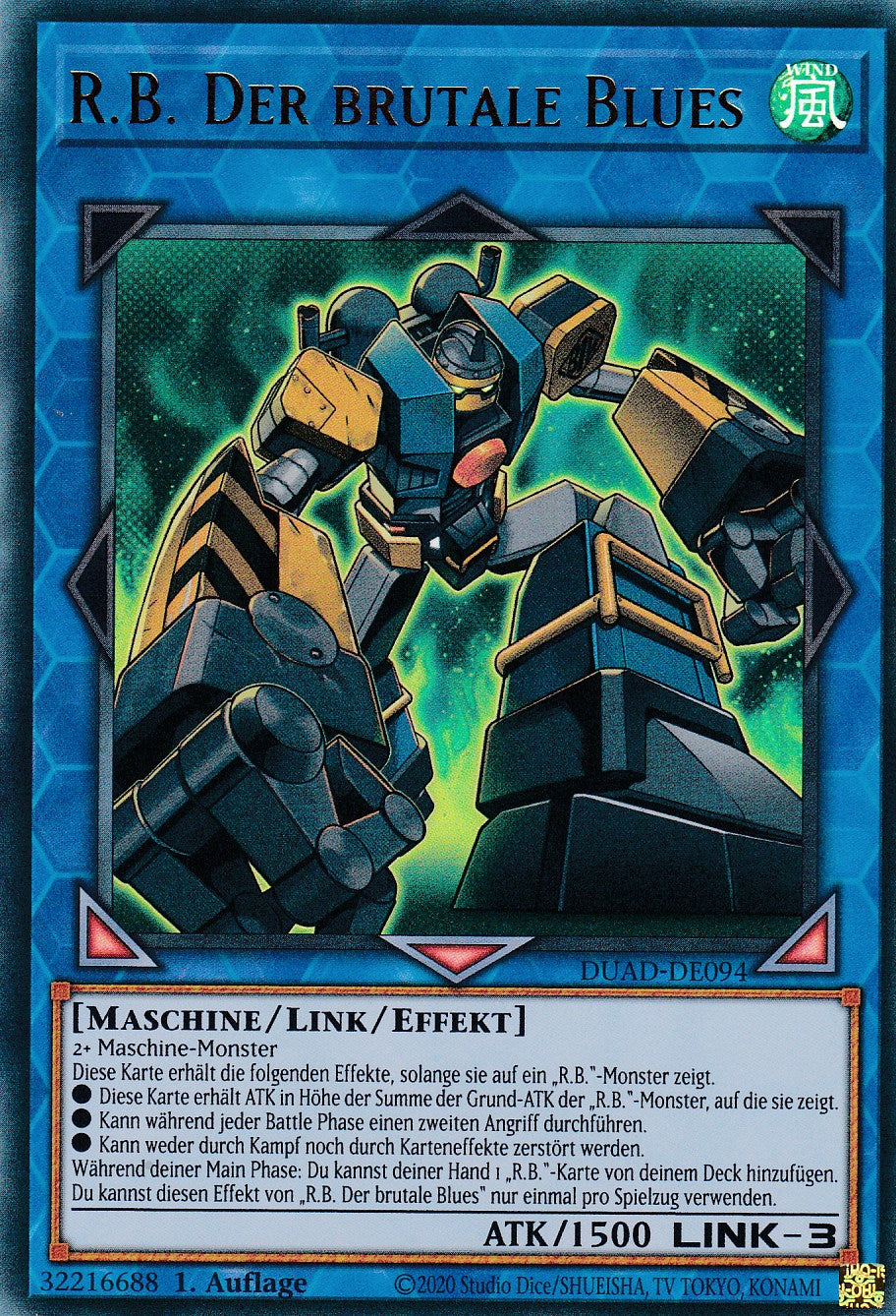 R.B. Der Brutale Blues - DUAD-DE094 - Ultra Rare - Deutsch - 1. Auflage - Duelist's Advance