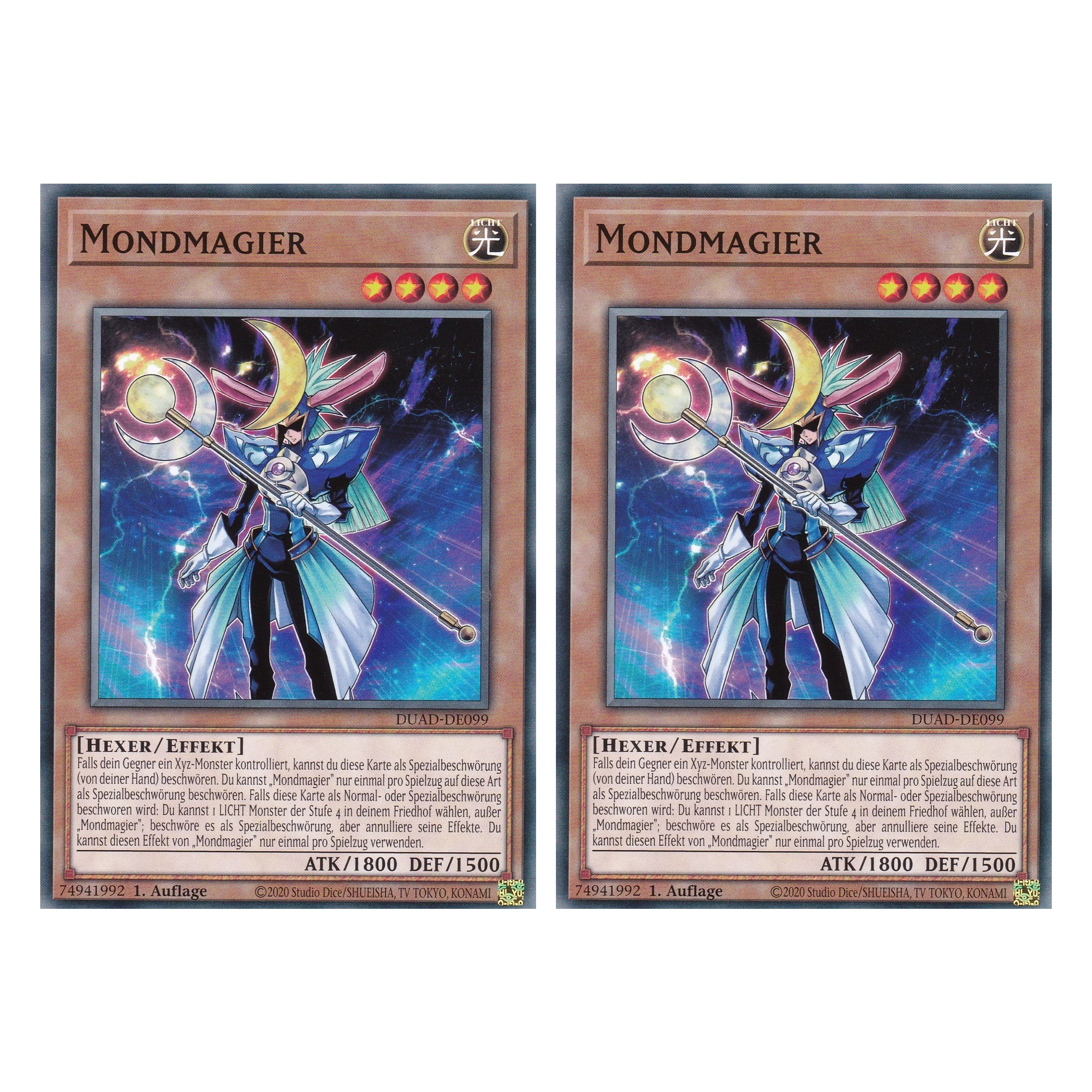 Mondmagier - DUAD-DE099 - Common - Deutsch - 1. Auflage - Duelist’s Advance - Duo Set (2 Stück) - Yu-Gi-Oh!