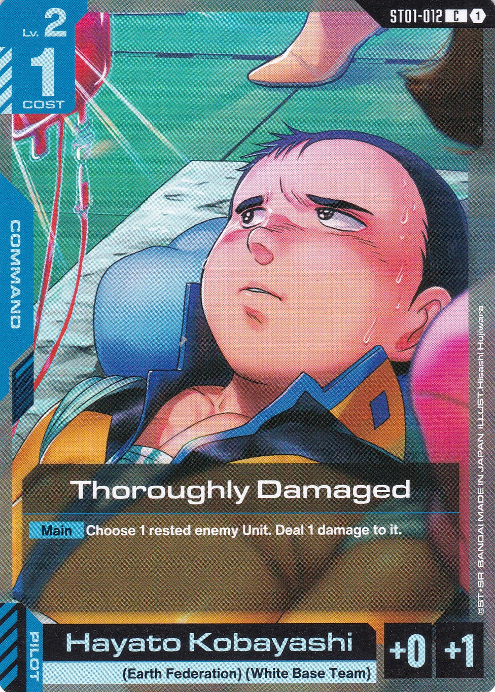 Thoroughly Damaged - ST01-012 - Common - Heroic Beginnings - GUNDAM TCG
