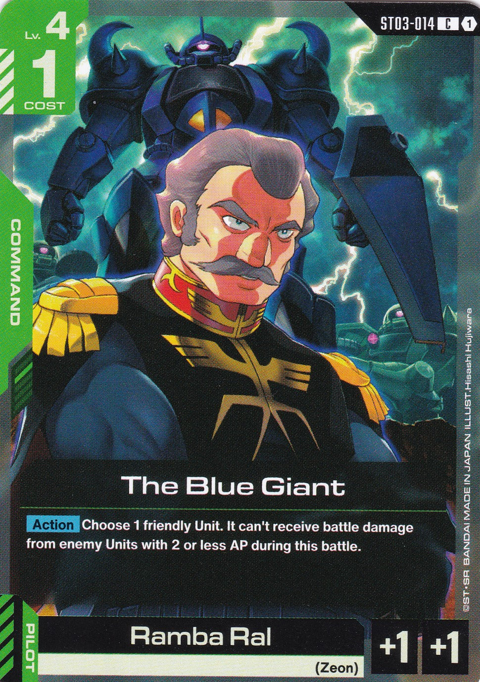 The Blue Giant - ST03-014 - Common - Zeon's Rush - GUNDAM TCG