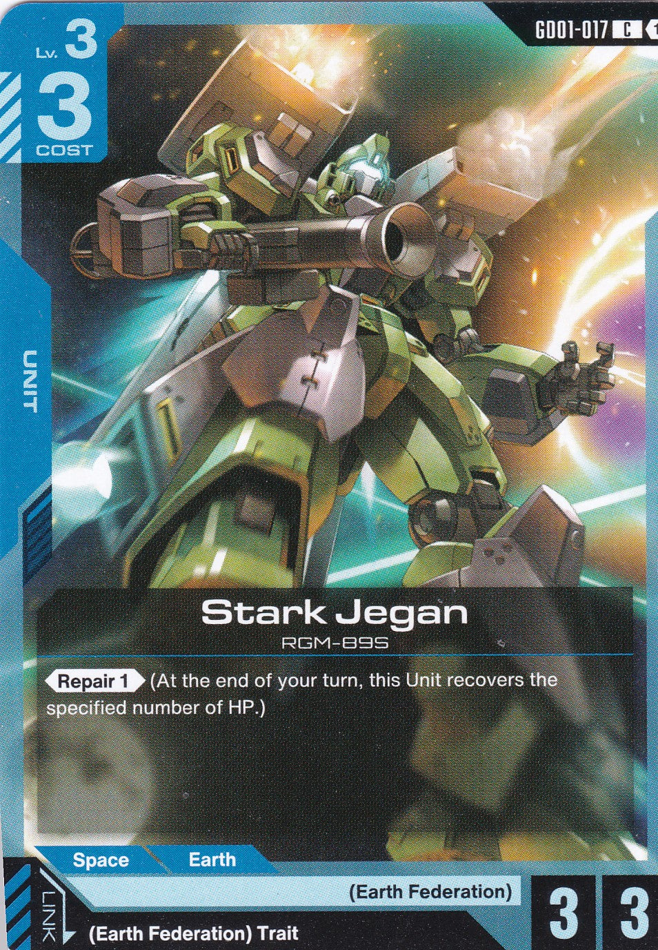Stark Jegan - GD01-017 - Common - Newtype Rising - GUNDAM TCG