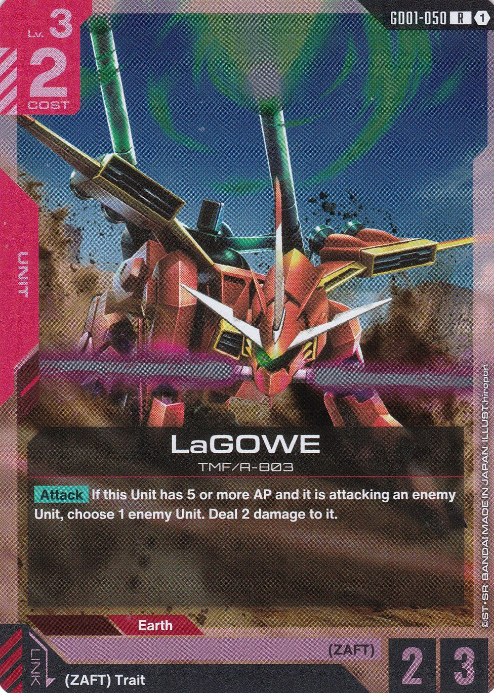 LaGOWE TMF/A-803 - GD01-050 - Rare - Newtype Rising - GUNDAM TCG