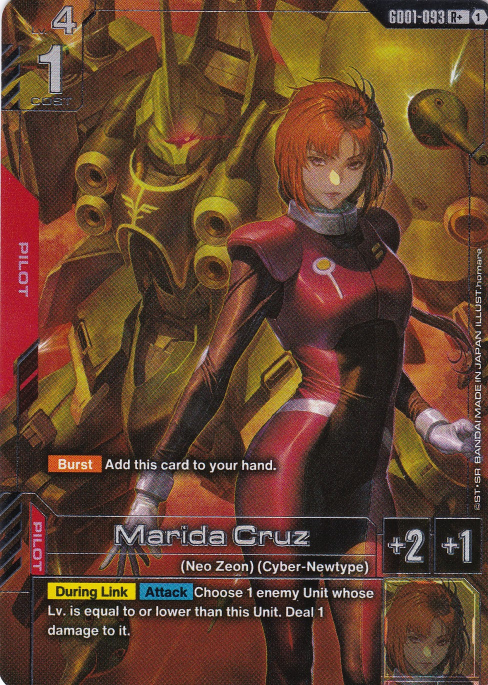 Marida Cruz - GD01-093 - Rare - Newtype Rising - GUNDAM TCG