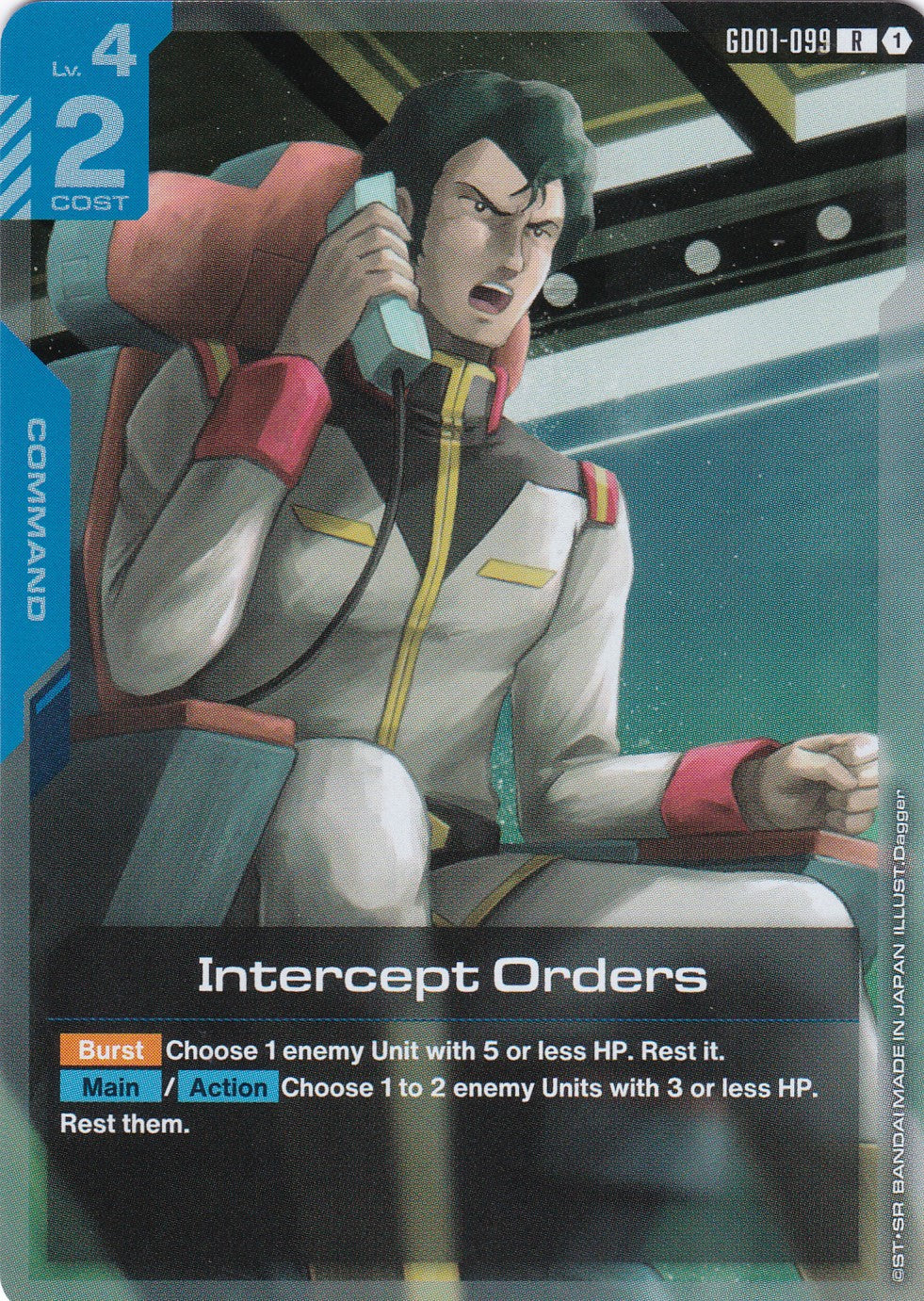 Intercept Orders - GD01-099 - Rare - Newtype Rising - GUNDAM TCG