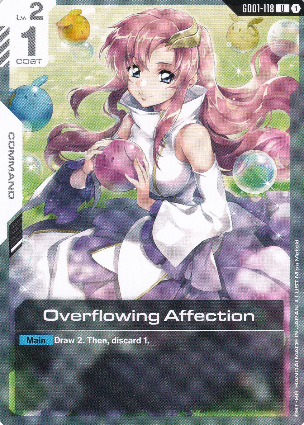 Overflowing Affection - GD01-118 - Uncommon - Newtype Rising - GUNDAM TCG