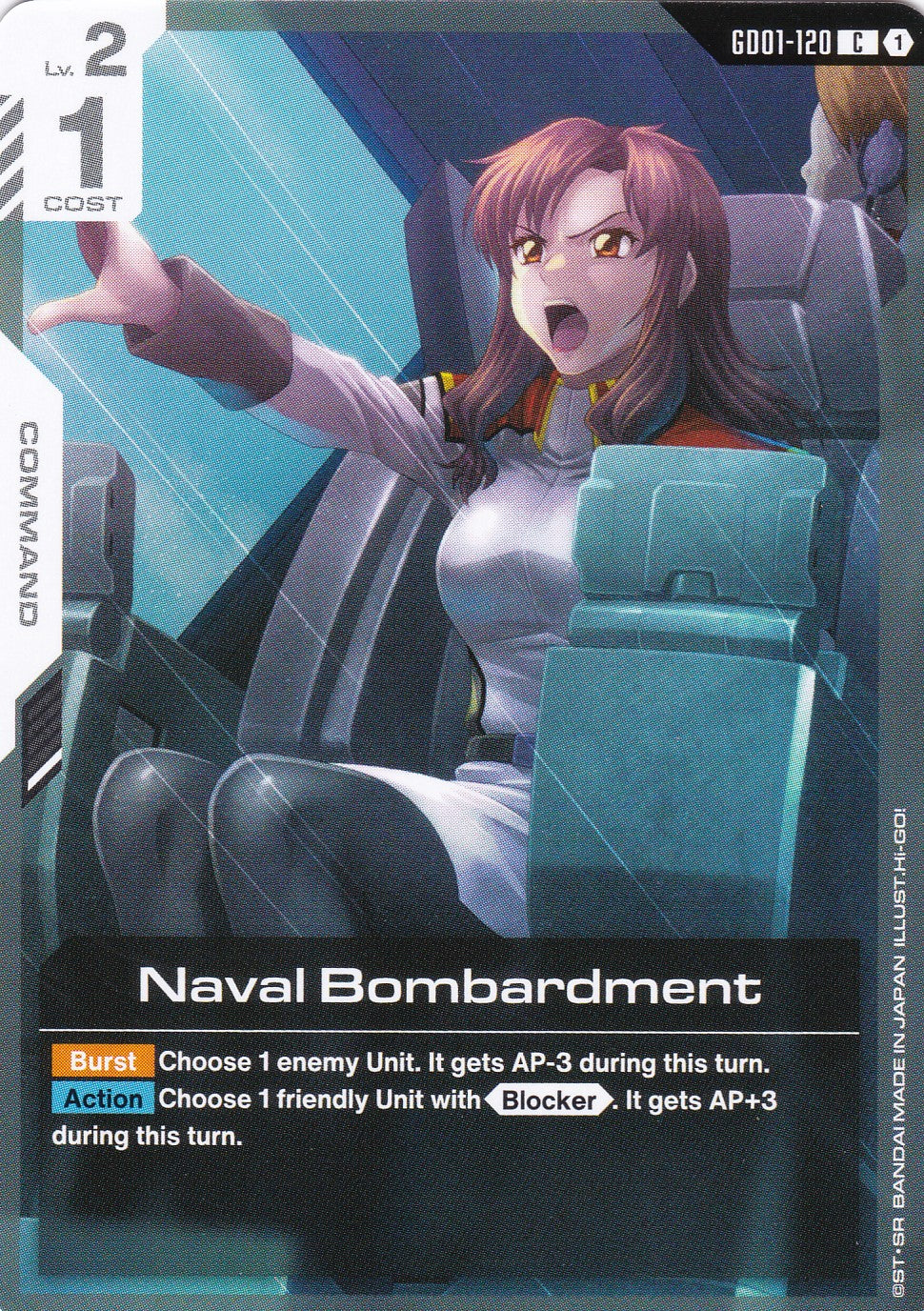 Naval Bombardment - GD01-120 - Common - Newtype Rising - GUNDAM TCG