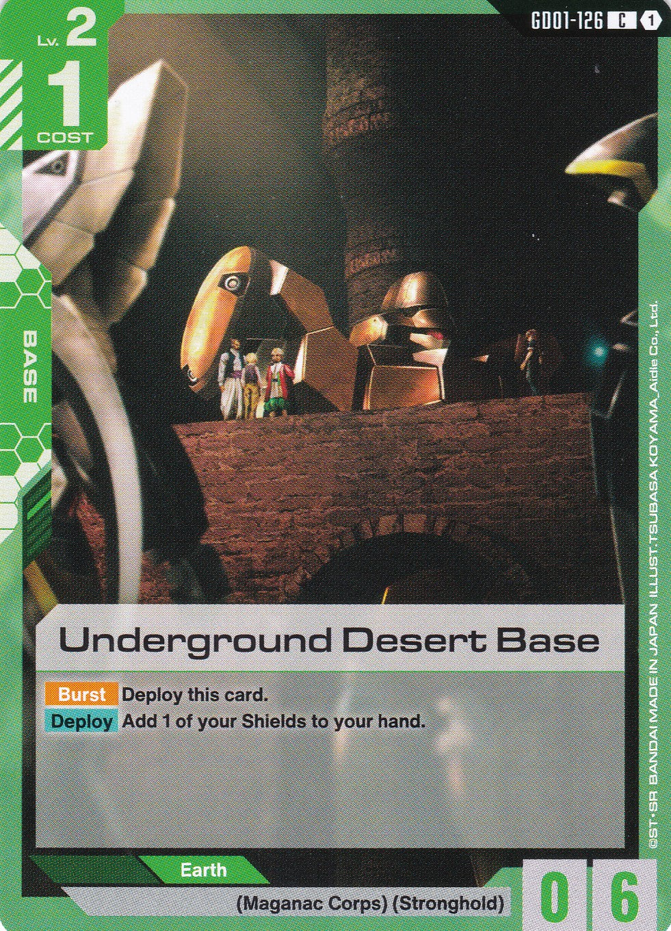 Underground Desert Base - GD01-126 - Common - Newtype Rising - GUNDAM TCG