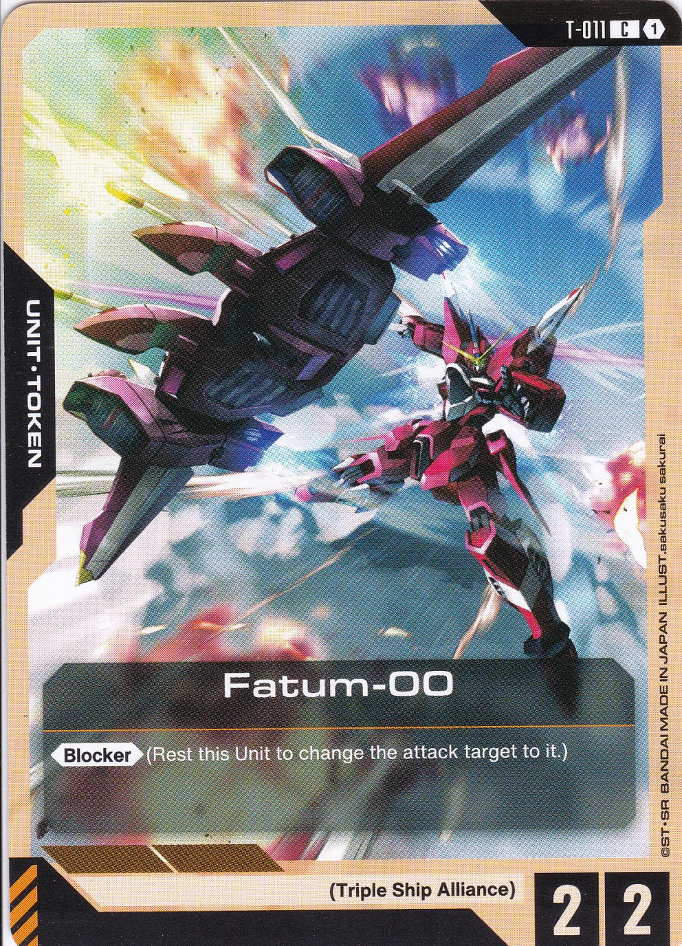 Fatum-00 - T-011 - Token - Newtype Rising - GUNDAM TCG