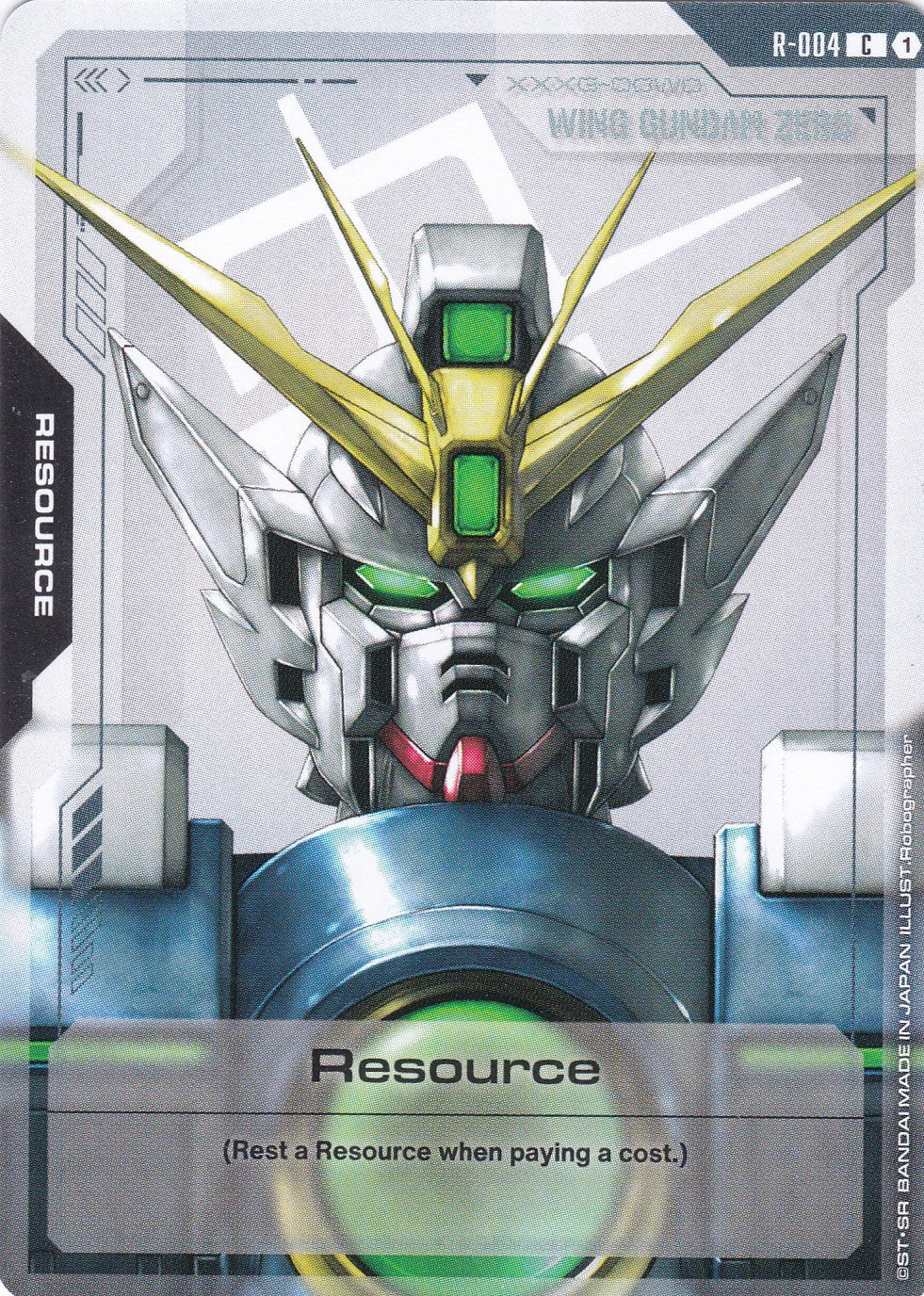 Resource (Wing Gundam Zero XXG-00W0 - R-004 - Common - Newtype Rising - GUNDAM TCG