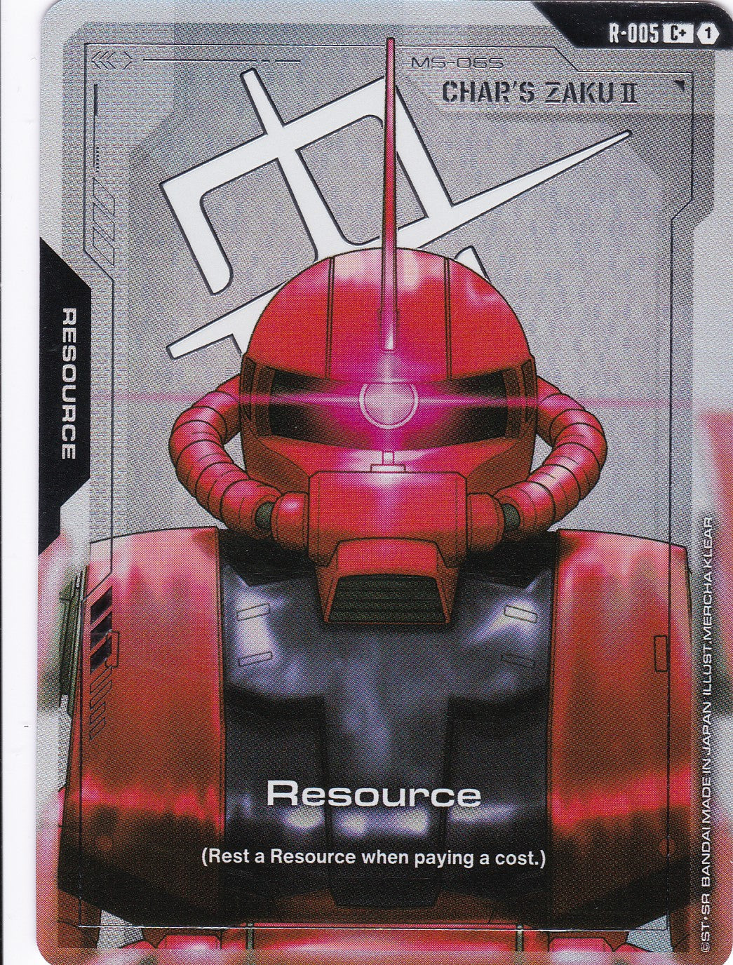 Resource (Char's ZAKU II MS-06S) (Alt. Art) - R-005 - Common - Newtype Rising - GUNDAM TCG