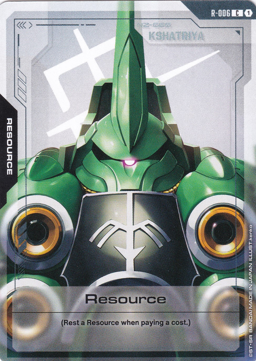 Resource (Kshatriya NZ-666) - R-006 - Common - Newtype Rising - GUNDAM TCG