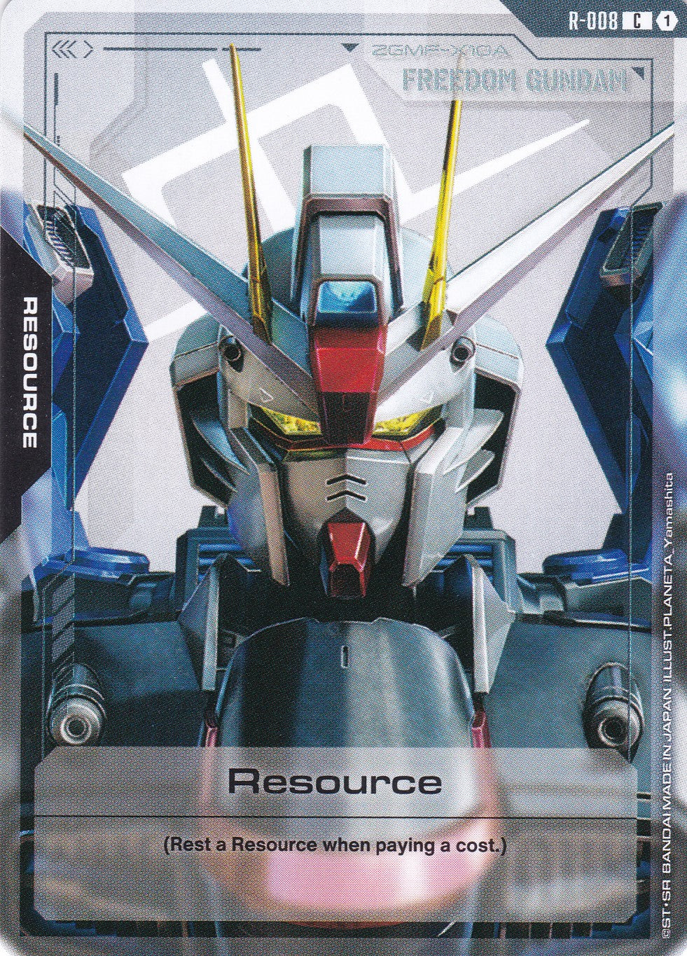 Resource (Freedom Gundam ZGMF-X10A) - R-008 - Common - Newtype Rising - GUNDAM TCG