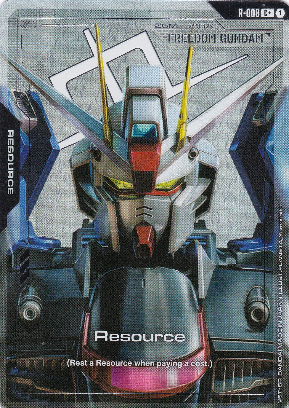 Resource (Freedom Gundam ZGMF-X10A) (Alt. Art) - R-008 - Common - Newtype Rising - GUNDAM TCG