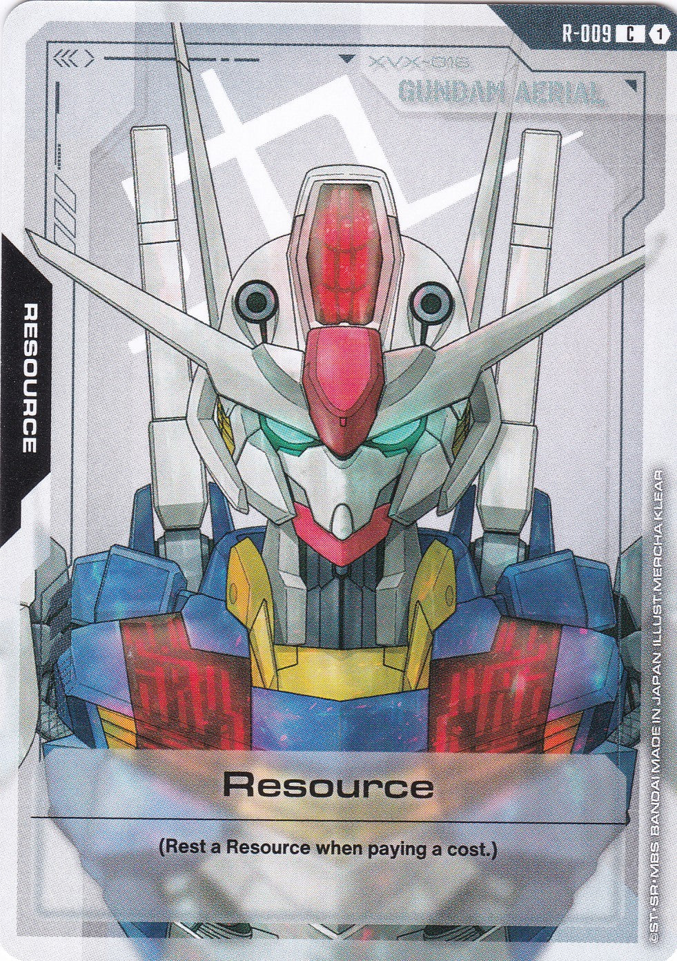 Resource (Gundam Aerial XVX-016) - R-009 - Common - Newtype Rising - GUNDAM TCG