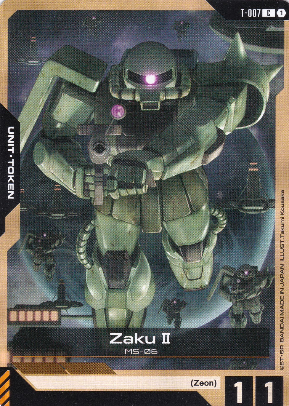 Zaku II MS-06 - T-007 - Common - Newtype Rising - GUNDAM TCG