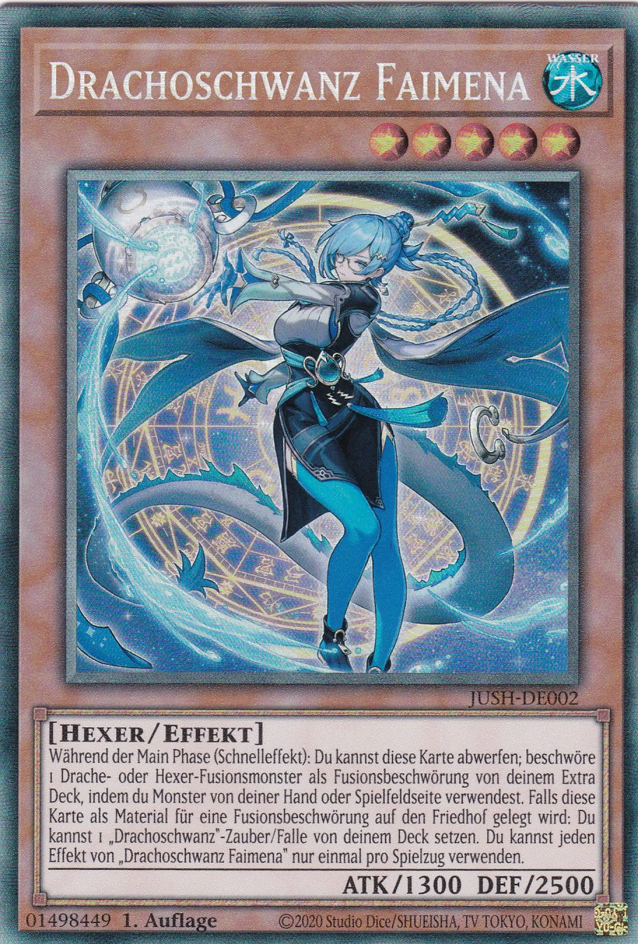 Drachoschwanz Faimena - JUSH-DE002 - Collector Rare - Deutsch - 1. Auflage - Justice Hunters