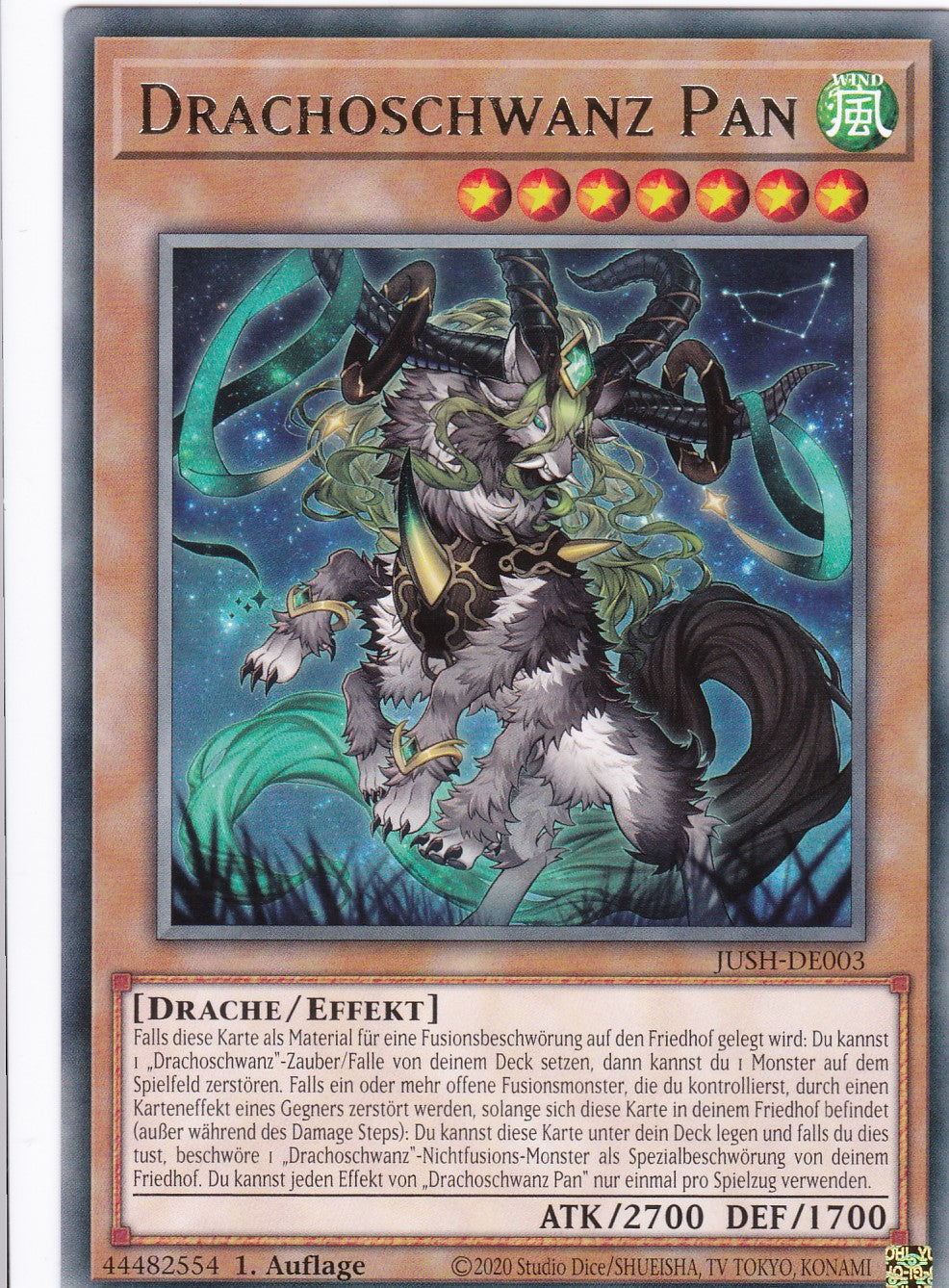Drachoschwanz Pan - JUSH-DE003 - Rare - Deutsch - 1. Auflage - Justice Hunters