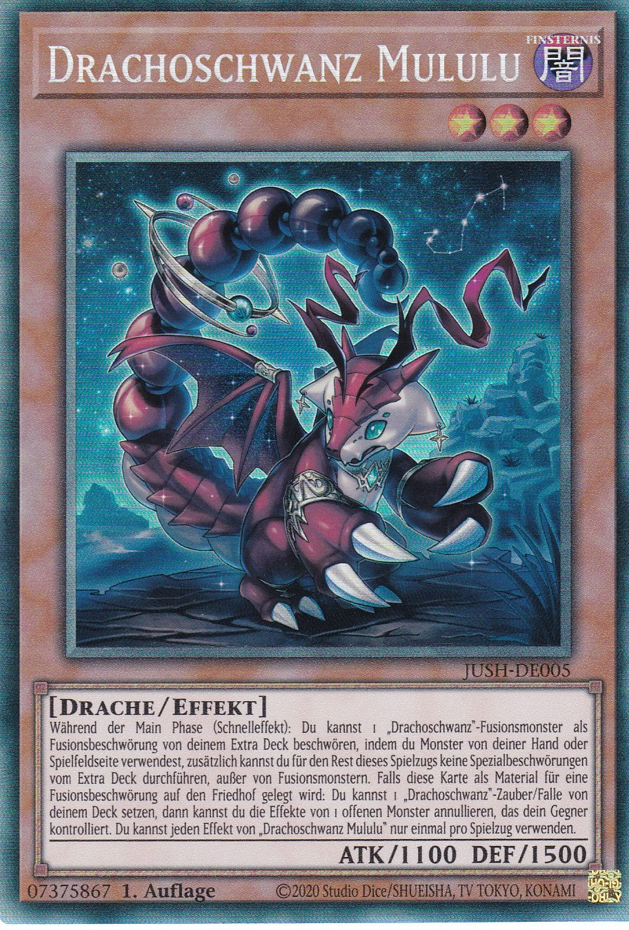 Drachoschwanz Mululu - JUSH-DE005 - Collector Rare - Deutsch - 1. Auflage - Justice Hunters