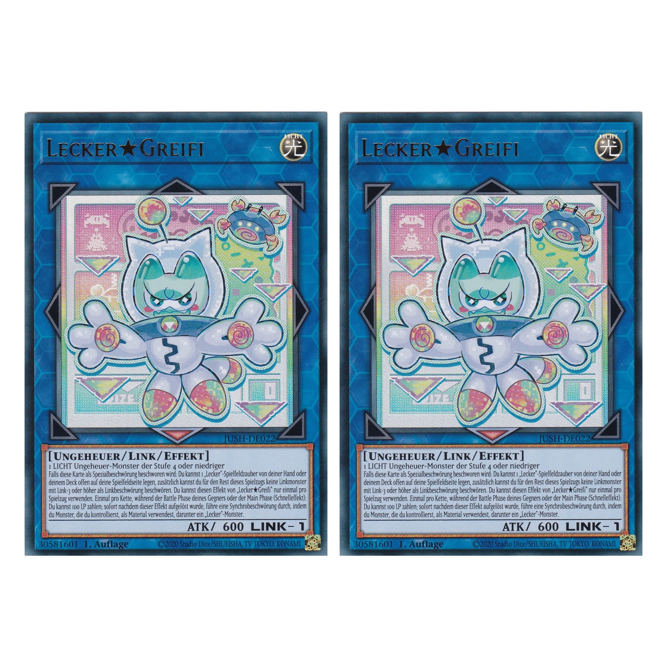 Yummy Snatchy - JUSH-DE022 - Ultra Rare - Deutsch - 1. Auflage - Justice Hunters - Duo Set (2 Stück) - Yu-Gi-Oh!