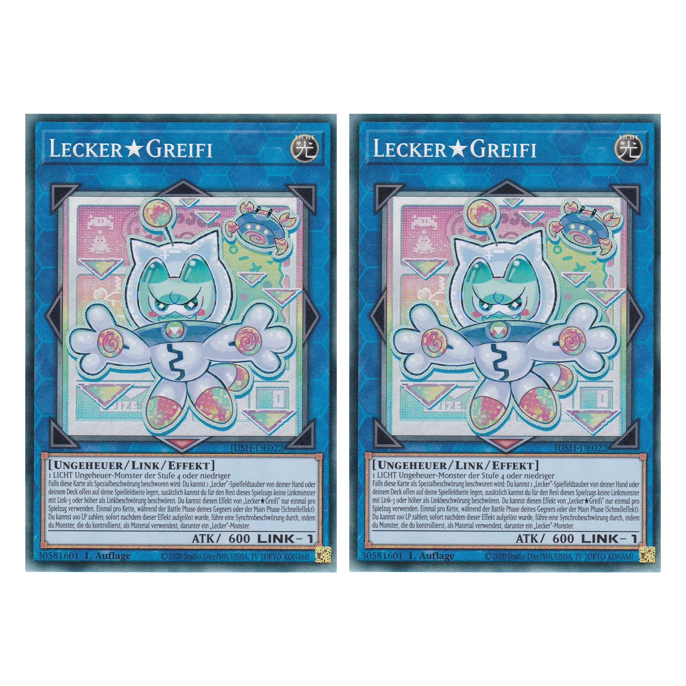 Yummy Snatchy - JUSH-DE022 - Collector’s Rare - Deutsch - 1. Auflage - Justice Hunters - Duo Set (2 Stück) - Yu-Gi-Oh!