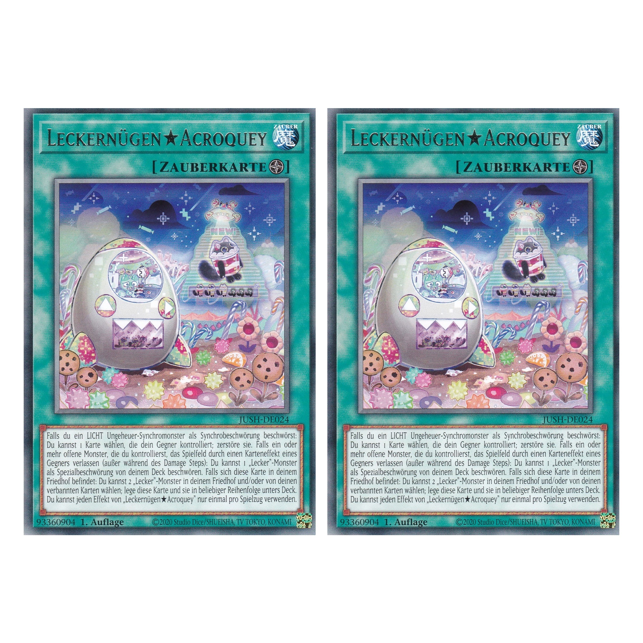 Yummyusment Acroquey - JUSH-DE024 - Rare - Deutsch - 1. Auflage - Justice Hunters - Duo Set (2 Stück) - Yu-Gi-Oh!