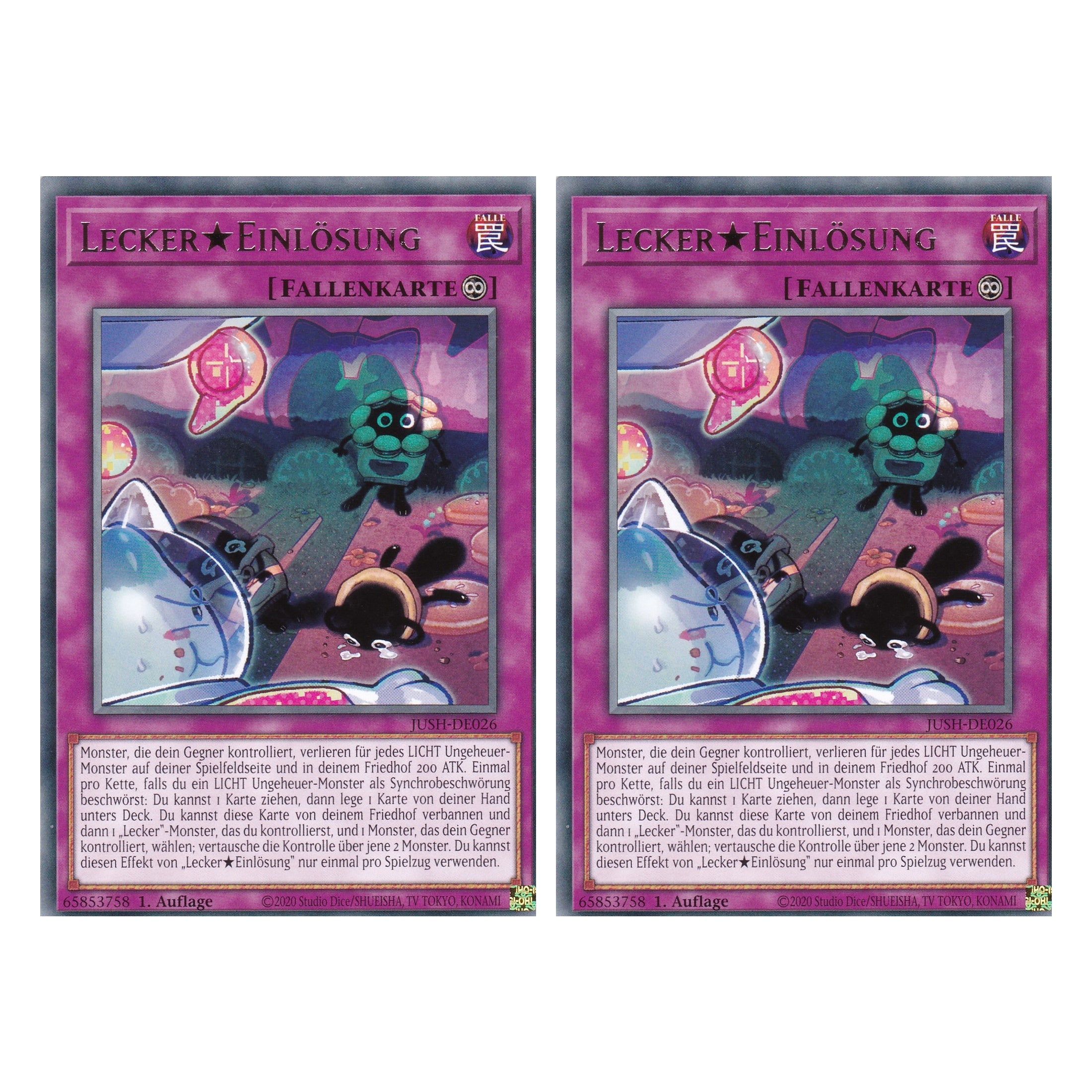 Yummy Redemption - JUSH-DE026 - Rare - Deutsch - 1. Auflage - Justice Hunters - Duo Set (2 Stück) - Yu-Gi-Oh!